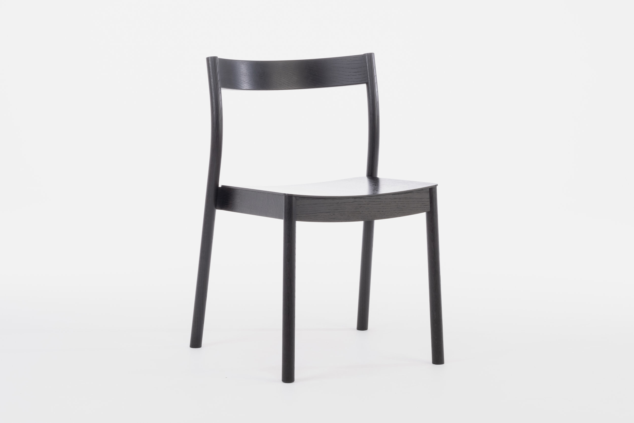 Alma Black Stacking contract chair 