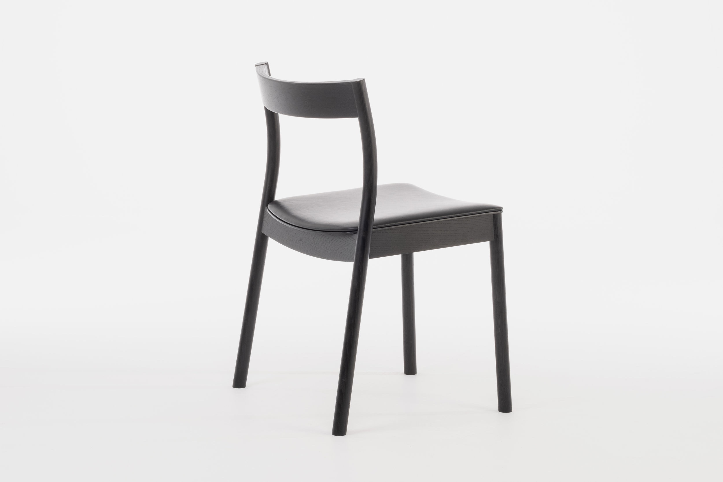 Black Alma Stacking chair 