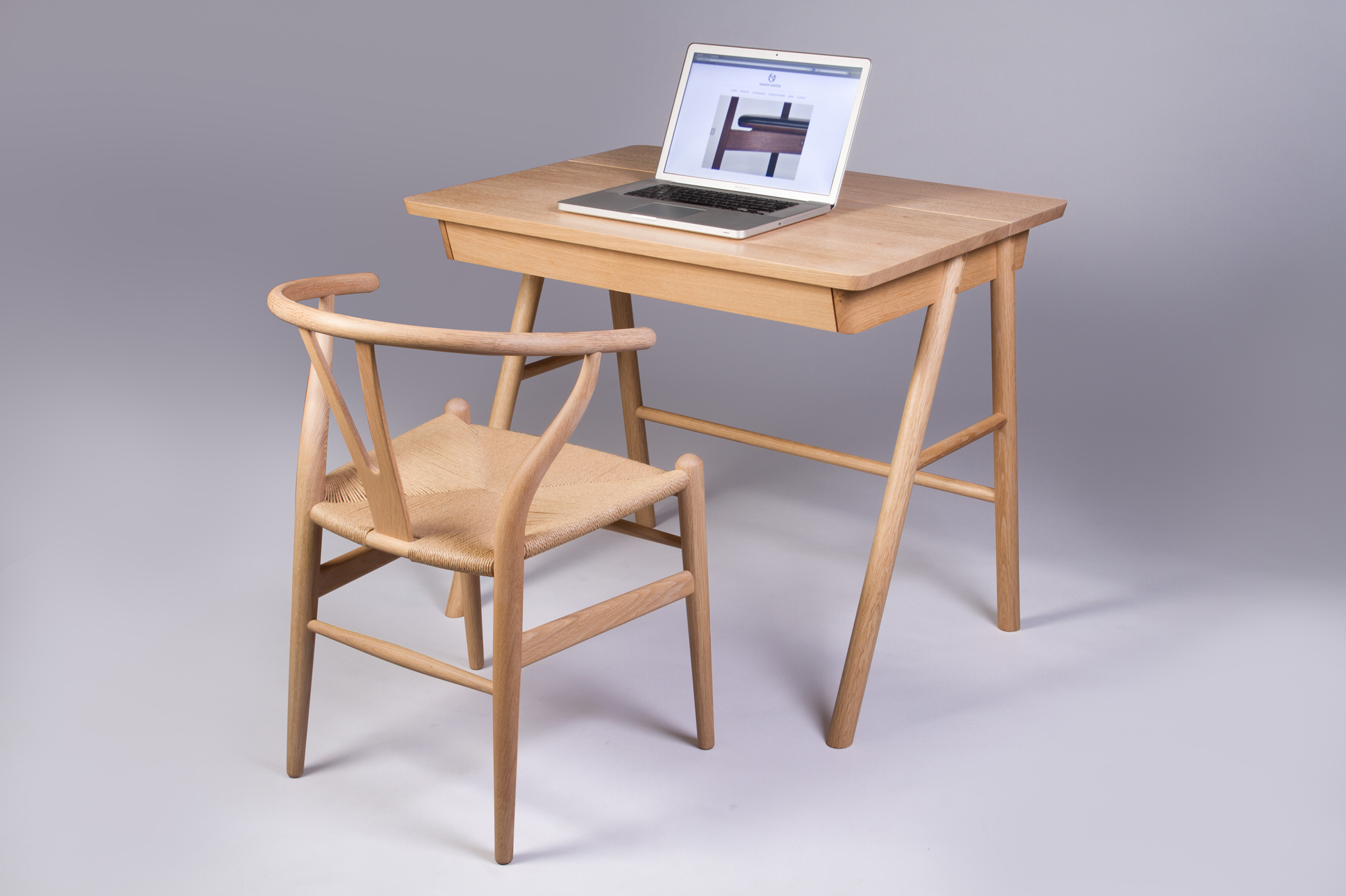 Oak writing desk 