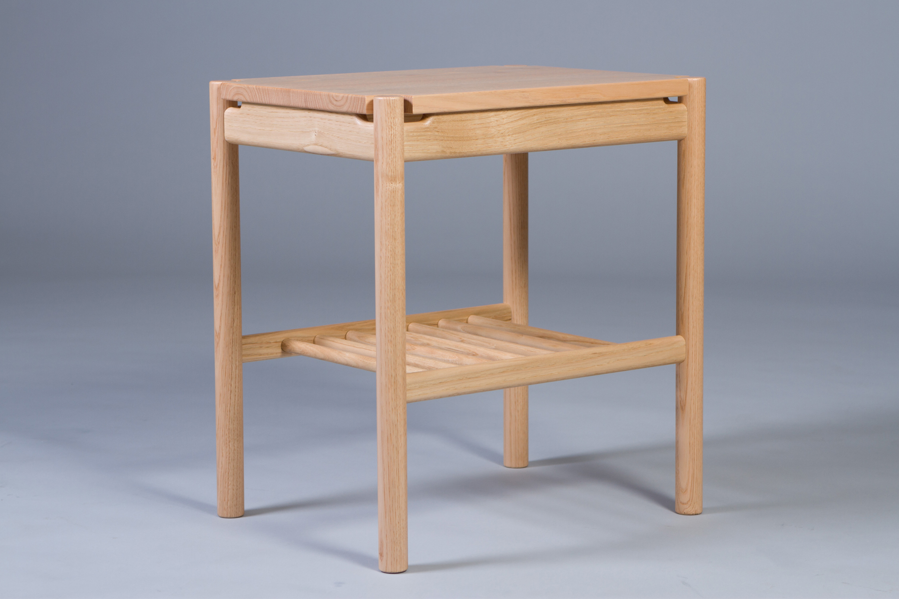 English sweet chestnut handmade bedside tables