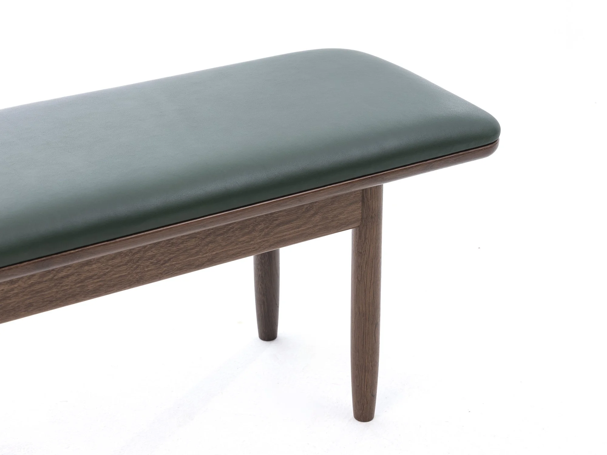 bespoke oak bench detail