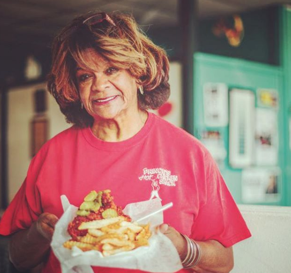 "Our fearless leader, Mrs. Andre Prince Jeffries!" @princeshotchicken_nashville
