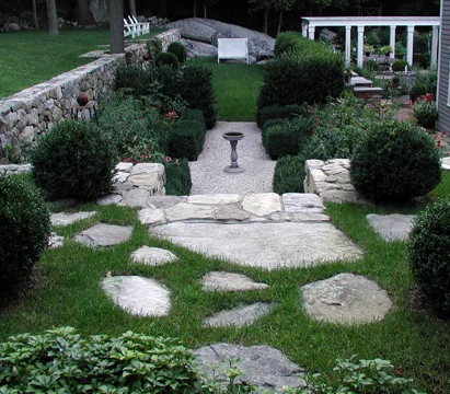 DESIGNER’S GARDEN - View of Lower Lawn