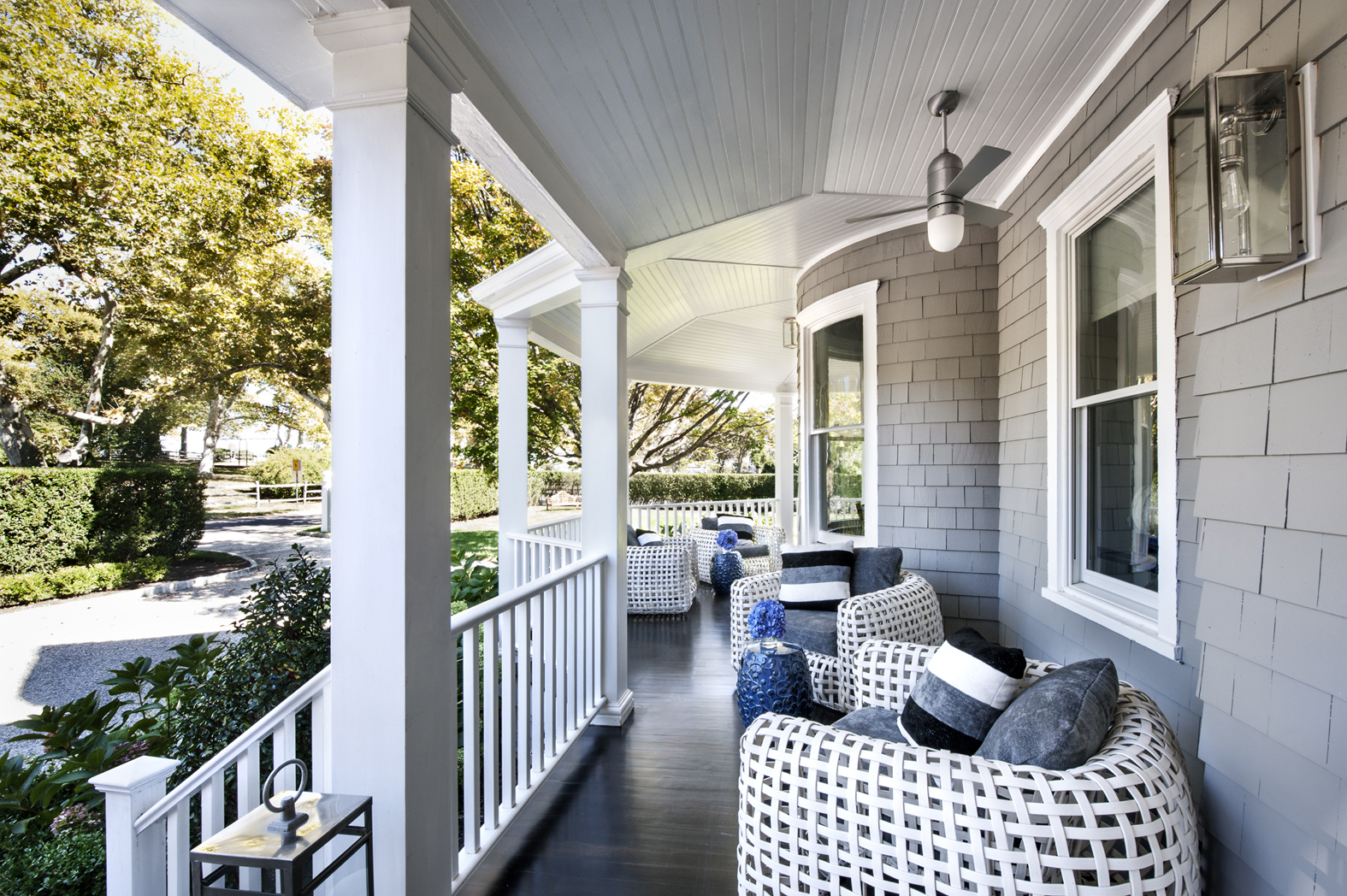Victorian Rumson Beach Home - FRONT PATIO