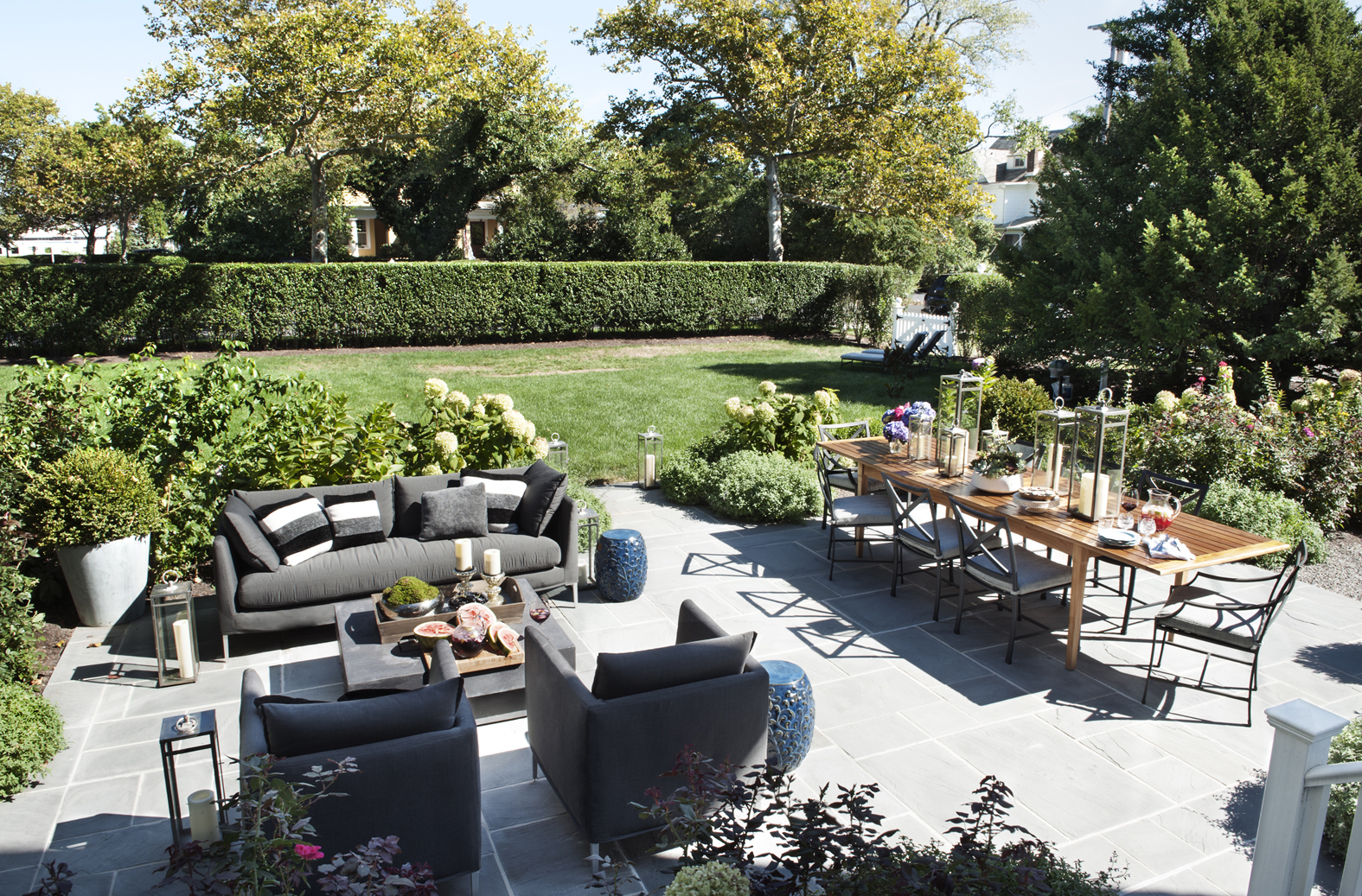 Victorian Rumson Beach Home - GARDEN PATIO 1