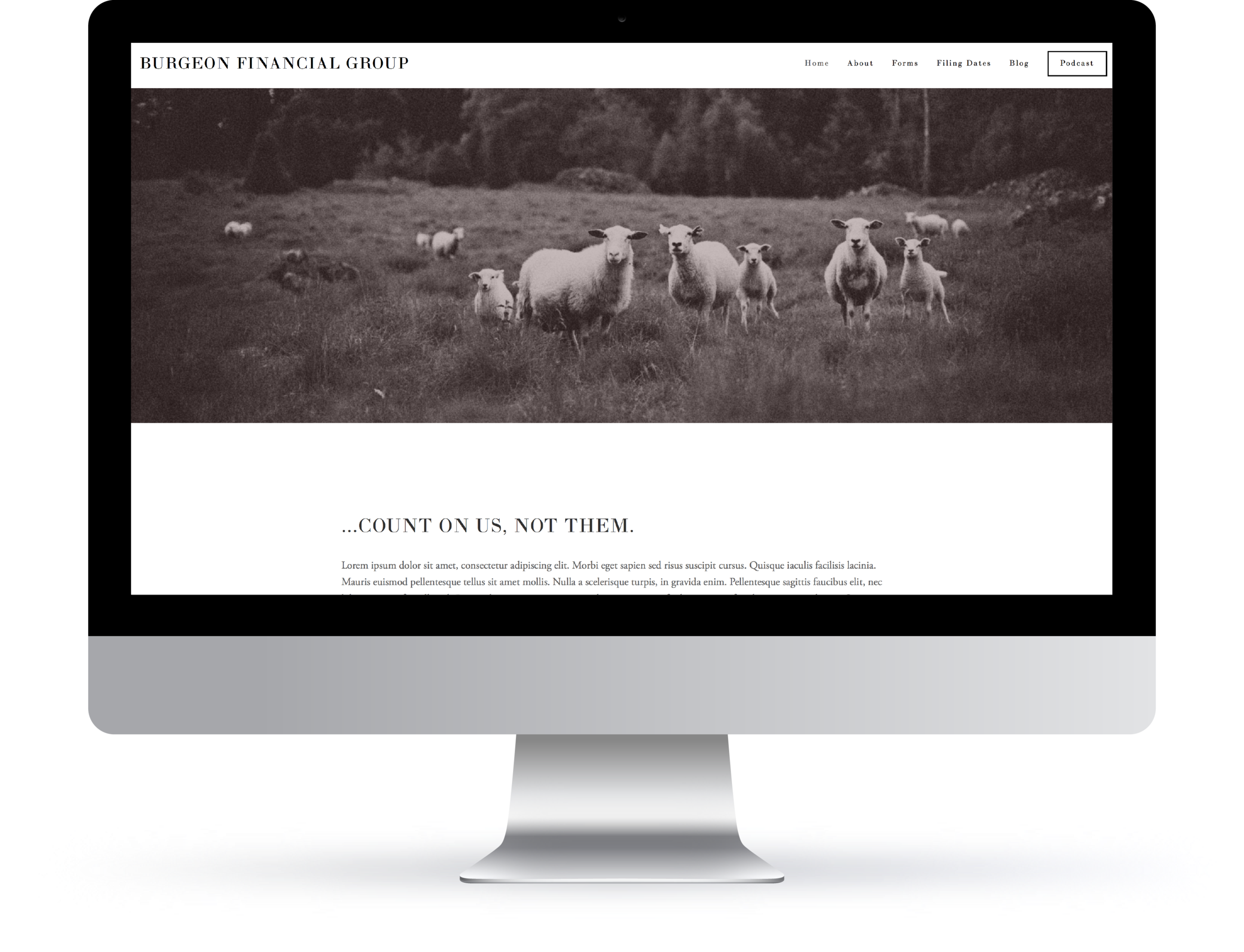 web | identity | branding for burgeon financial