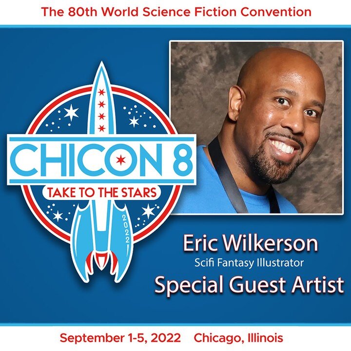 Hey Everyone! Happy to announce that I&rsquo;ll be a special guest artist at this year&rsquo;s 80th World Science Fiction Convention, Chicon 8. I can&rsquo;t properly express how huge an honor this is for me. I was fresh out of college with a full he