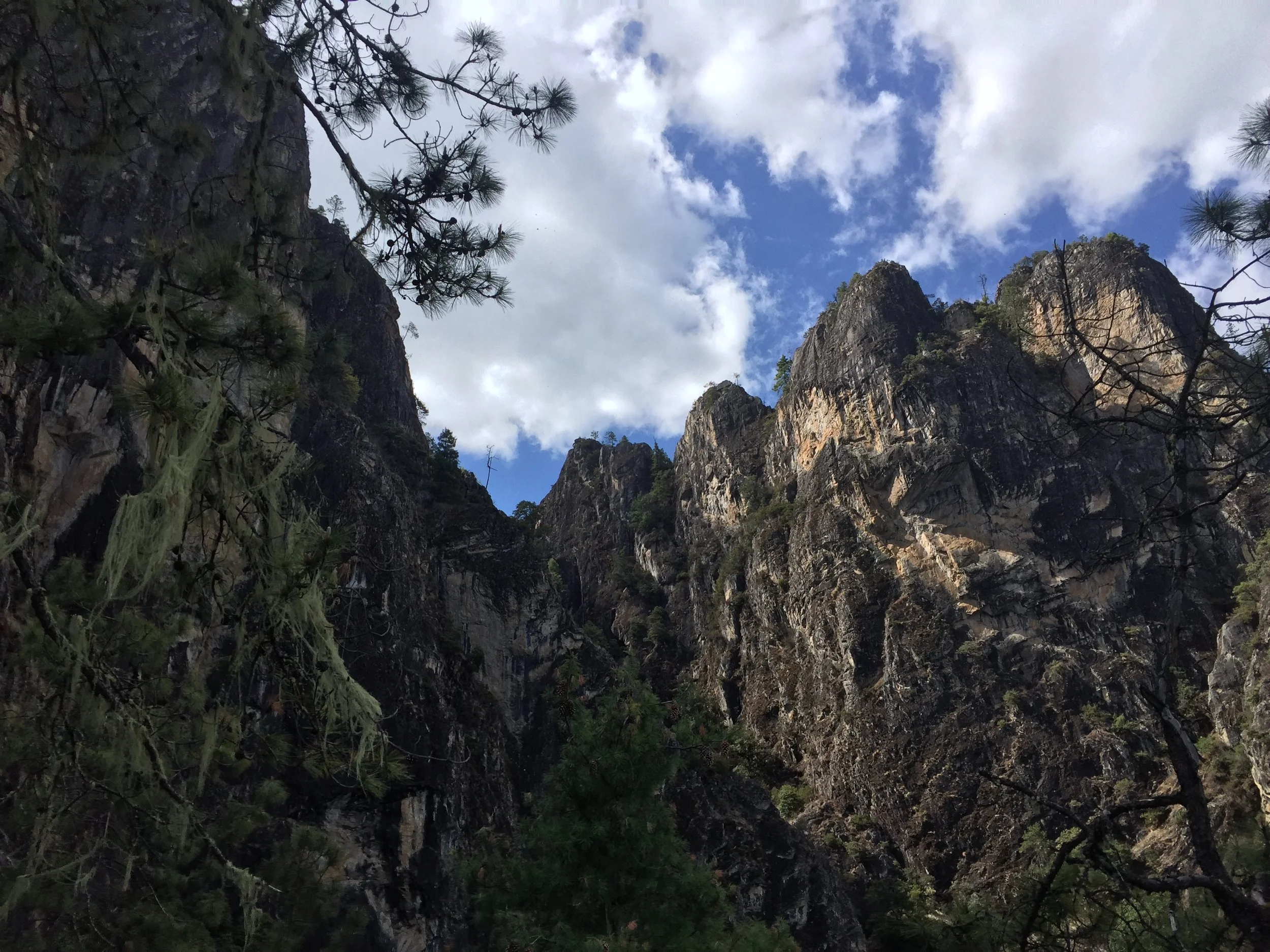 More granite than you could ask for: another formation hidden behind the main Baiyansi formation, towers above us from the top of “It’s Just a Ride.”