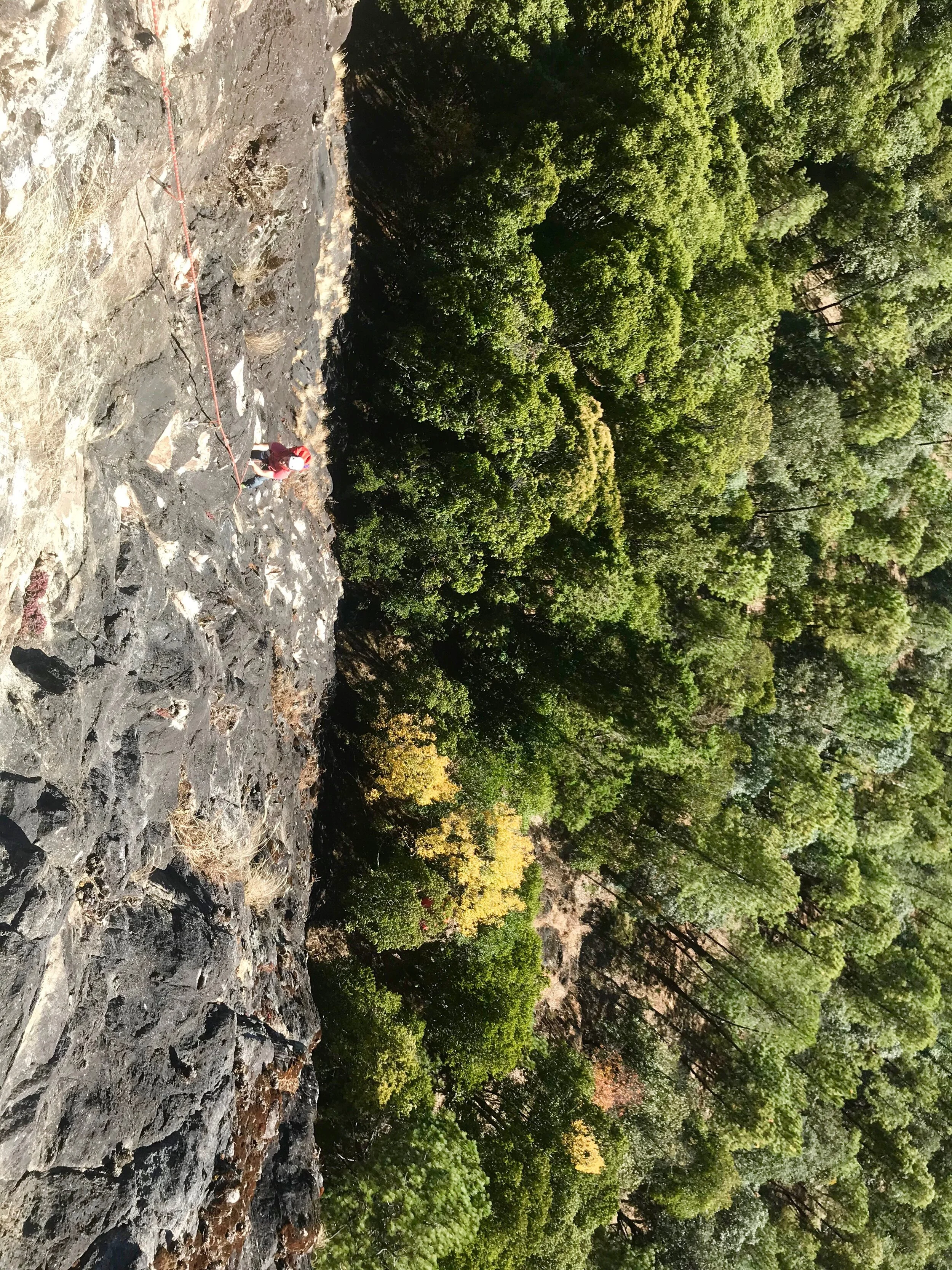 Dane follows up some of the steep climbing low on the route. Turned out the route’s difficulties were mostly front-loaded into the first half of the route!