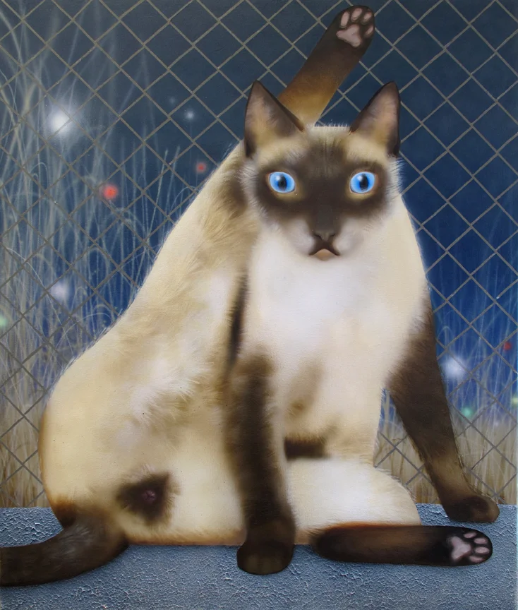  Bather, 2017  38" x 23"  acrylic, airbrush, oil on canvas   