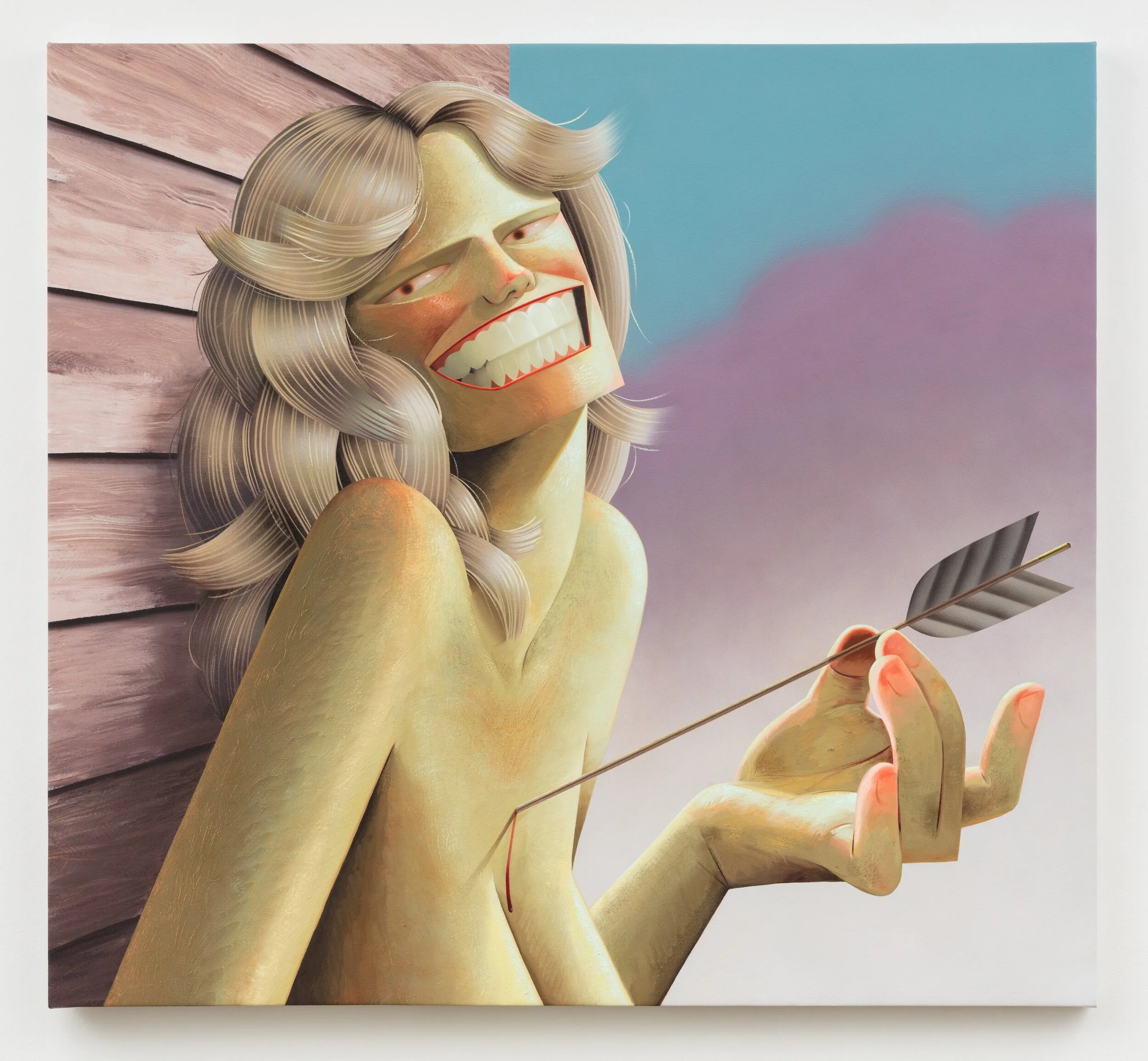  Good Sport, 2019  60 x 66 in  acrylic and oil on canvas 