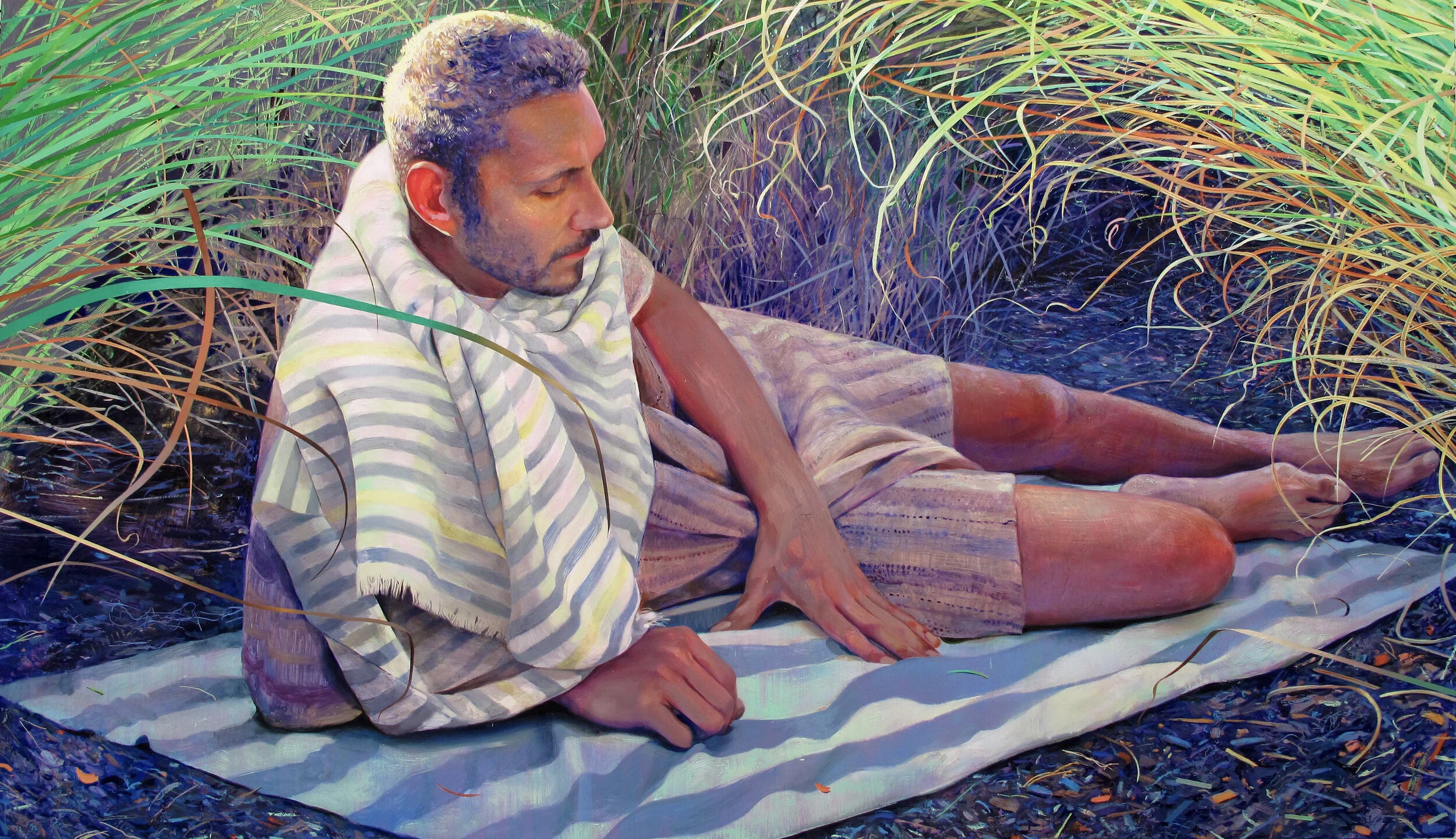 Man in Tall Grass