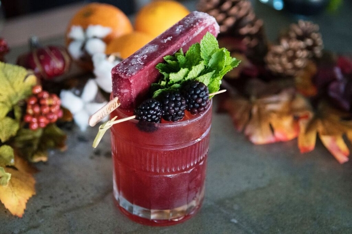 Citrus Amaretto & Blackberry Clove Poptail