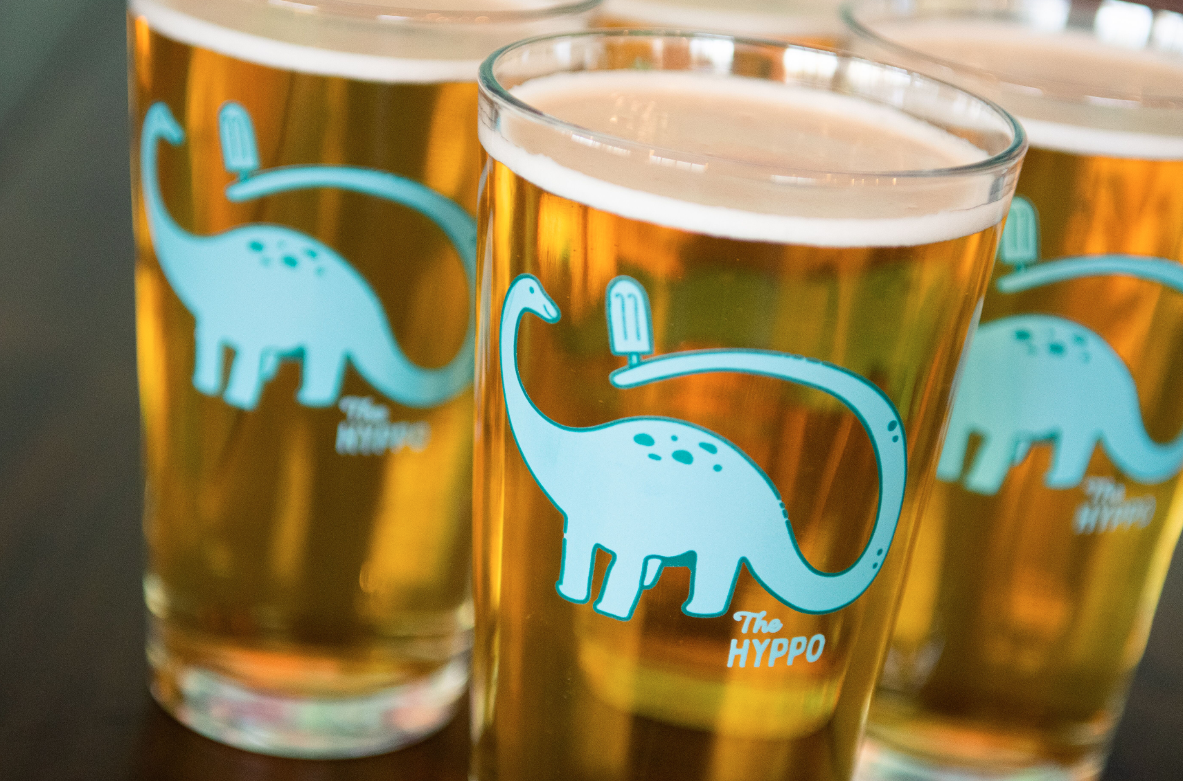 Dino Pint Glass