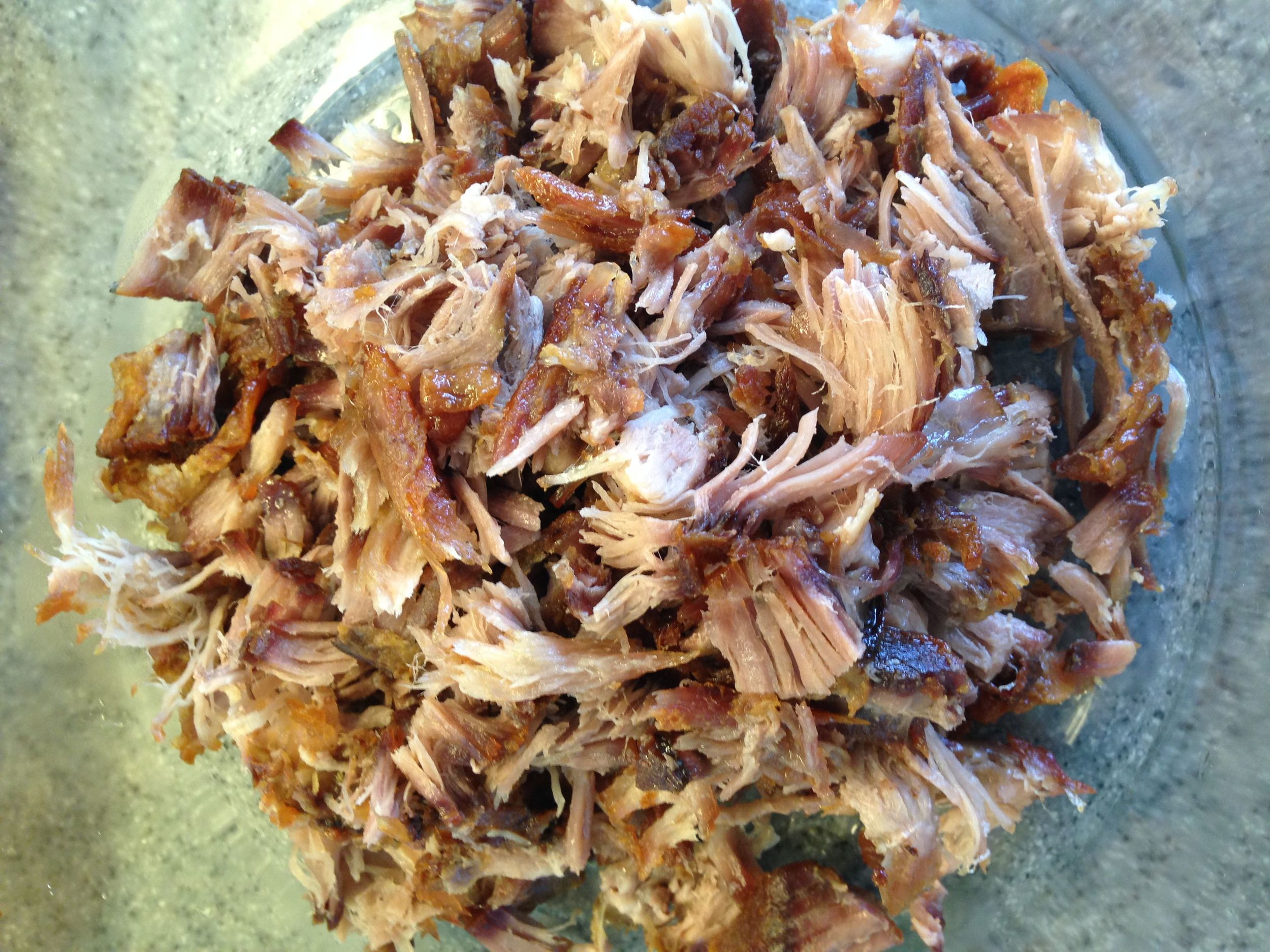 A pile of yummy carnitas!