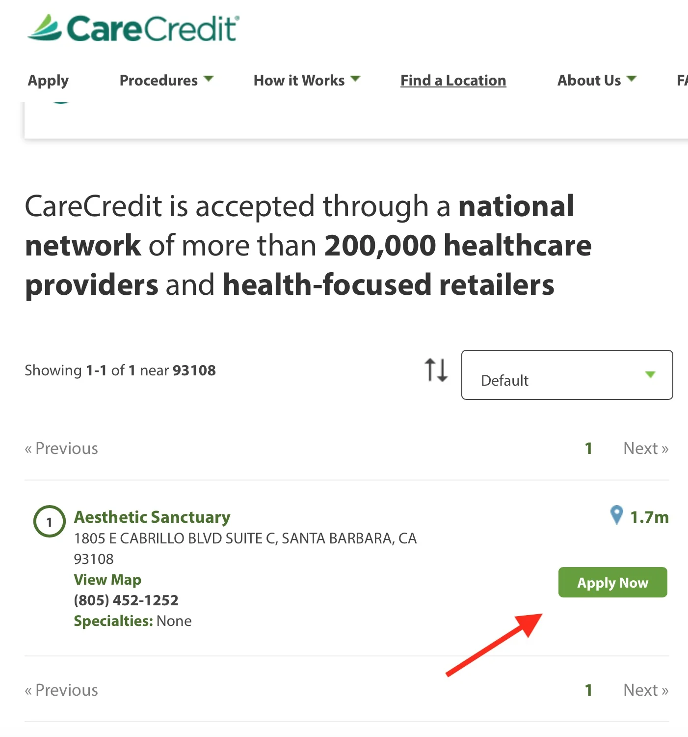 On the next screen, click on "Apply Now"
