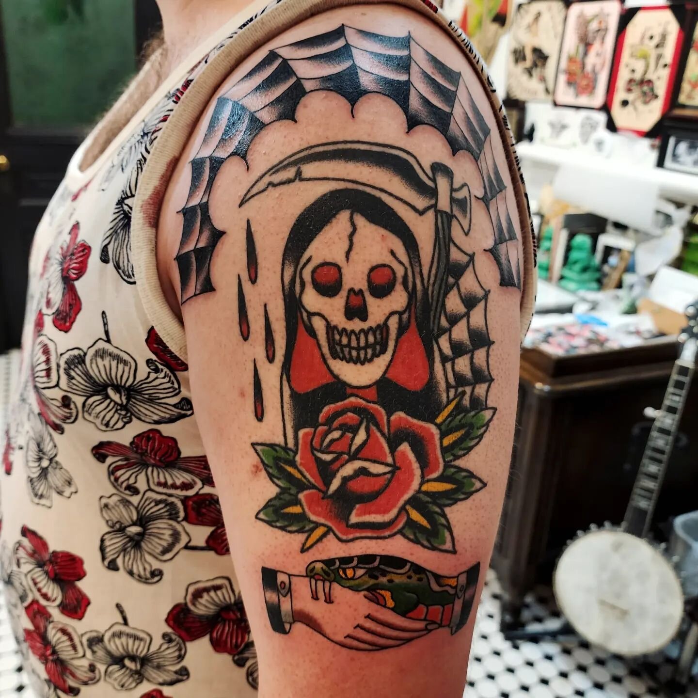 Newest addition. Done by Hunter- Bewitched Body Art. Jonesboro, AR : r/ tattoos