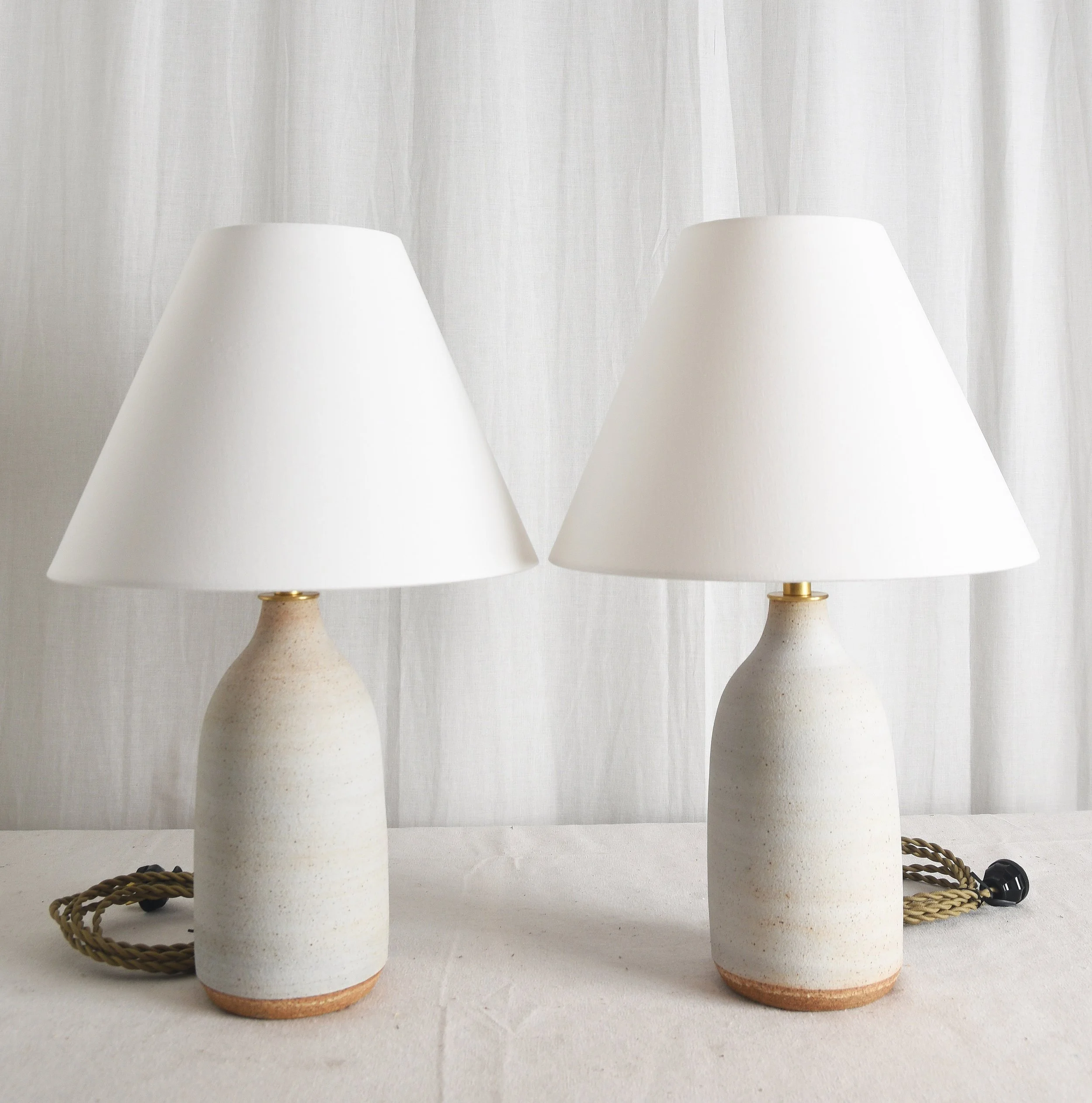 NEUTRAL WHITE SAND BOTTLE LAMPS