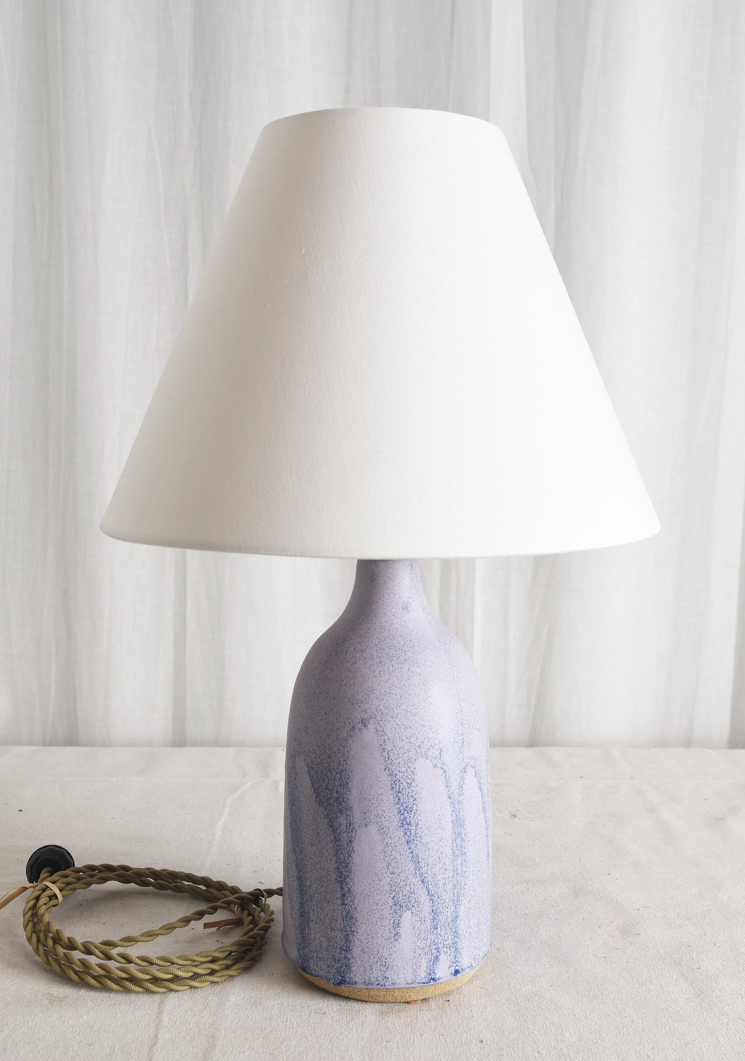 MATTE LAVENDER BOTTLE LAMP