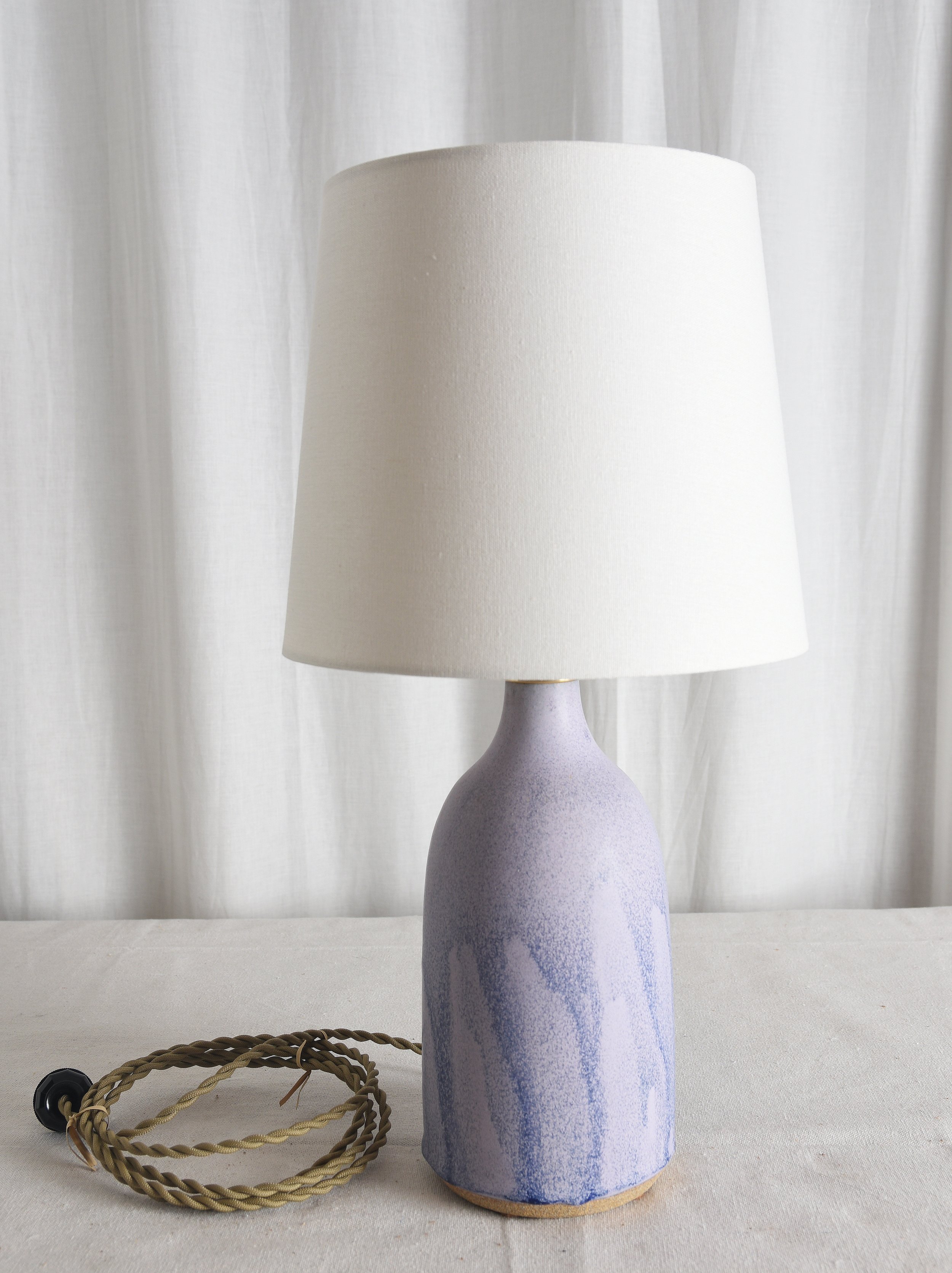 MATTE LAVENDER BOTTLE LAMP