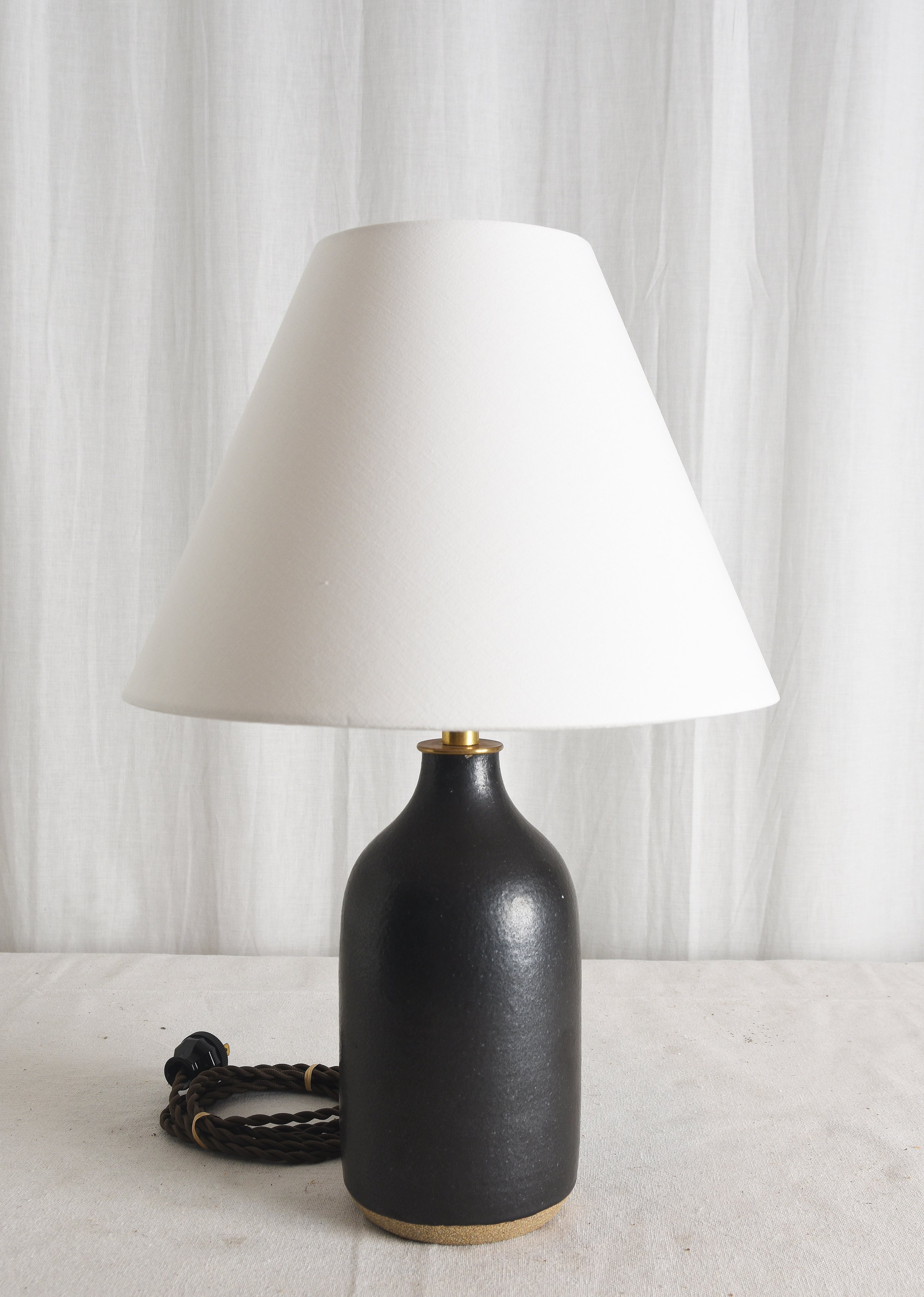 SMALL MUTED SPECKLED LAVENDER LAMPS