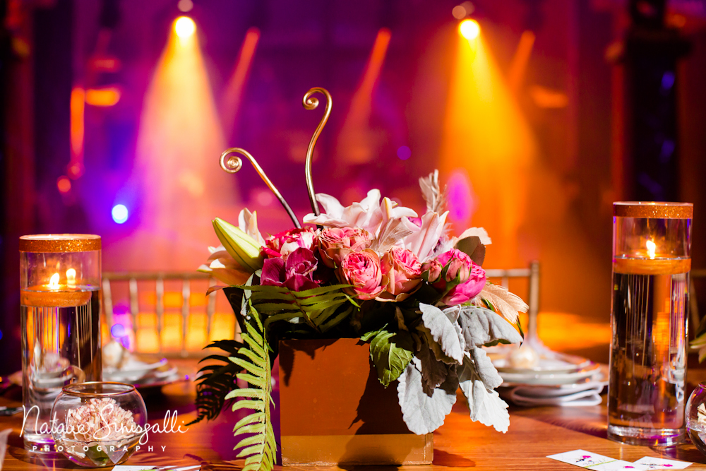 Lighting by Encore Events | Florals by Stacy K Floral | Venue: Casa Larga