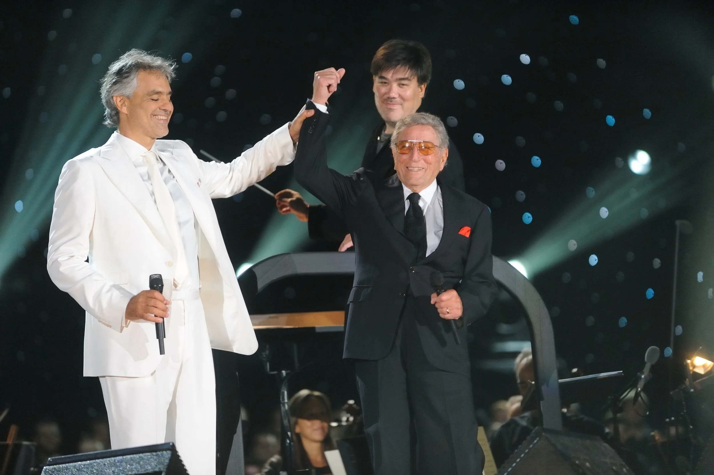Andrea Bocelli hosted a special guest: Tony Bennett!