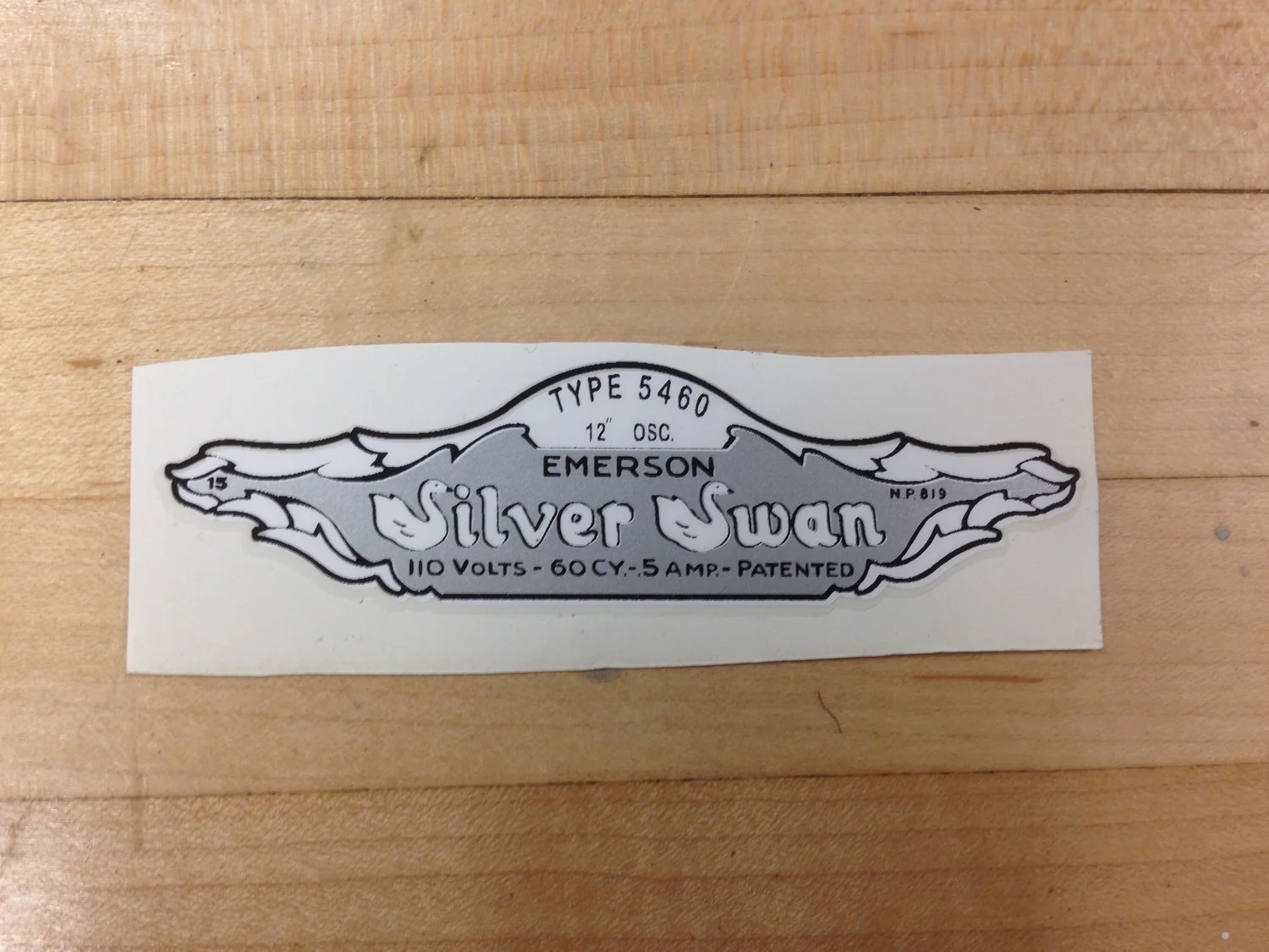 Emerson Silver Swan Decals are Back in Stock!