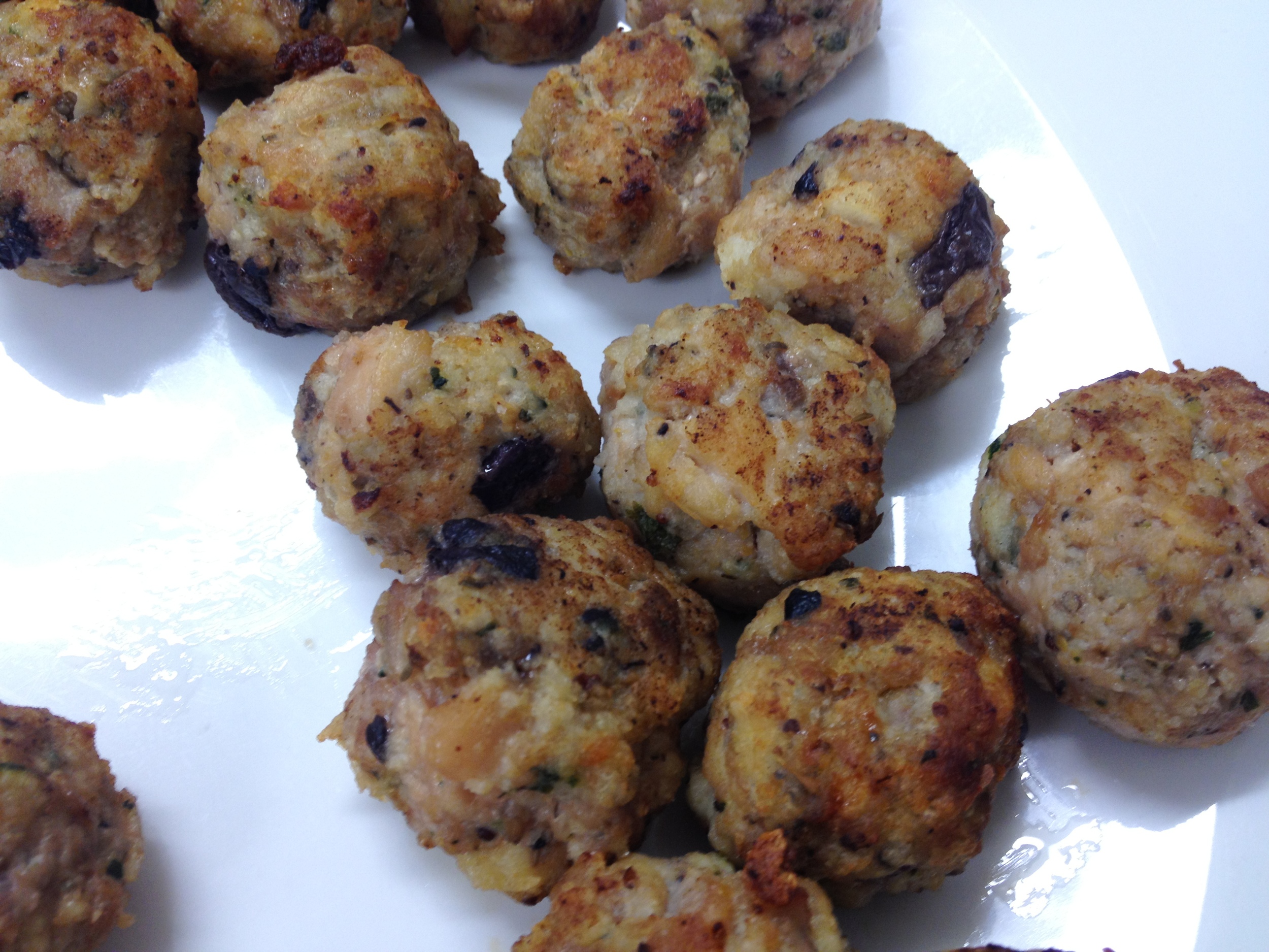  Chicken &amp; Kalamata Olive balls | &nbsp;Catering by Gipps St Deli 