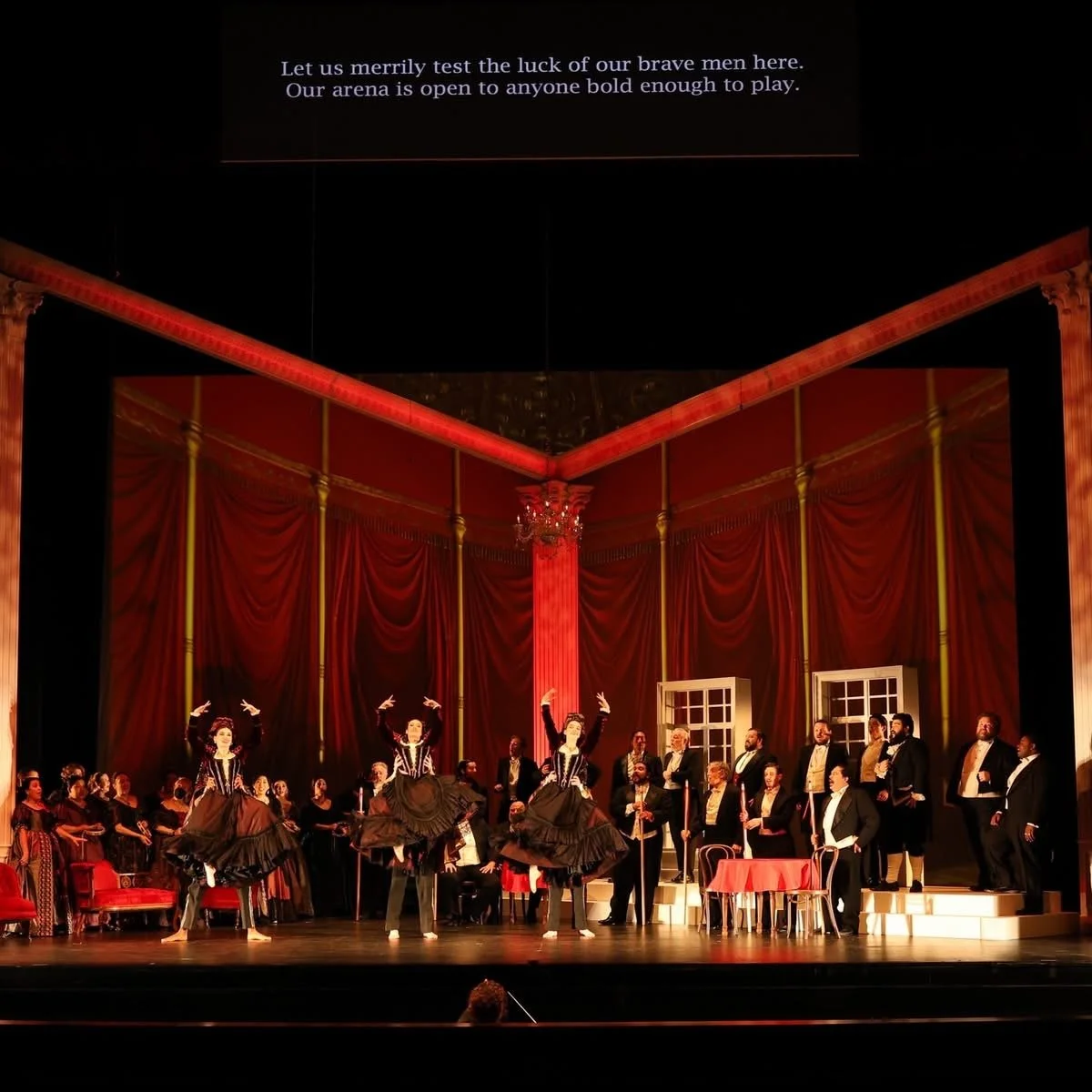 Act Two, Scene Two: Dancers, Chorus
Photo Credit: Barry Steele