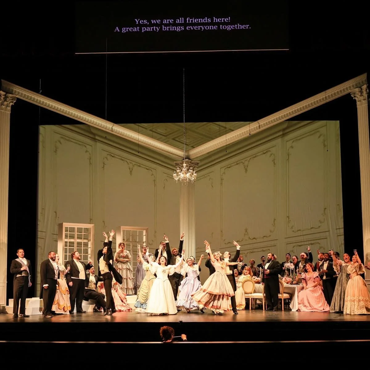 Act One: Cecilia López, Dancers, Chorus
Photo Credit: Barry Steele
