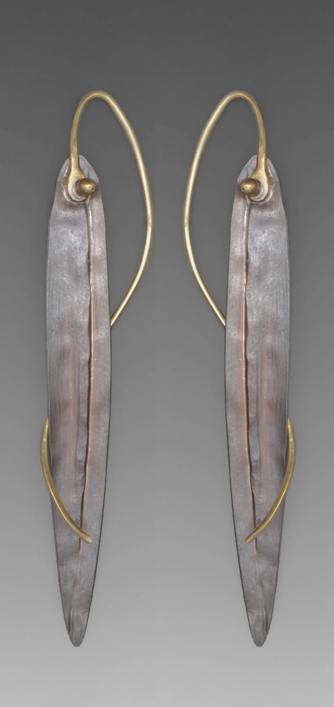 One Long Leaf Earrings, 2013