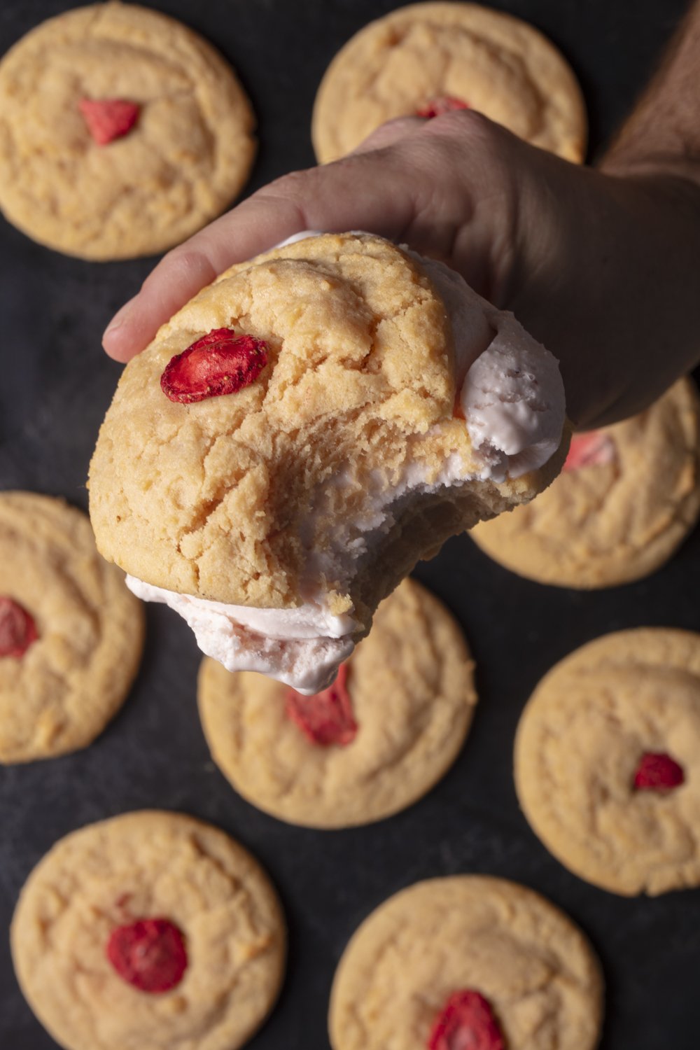 Cookies sandwiches photographed by Orange County food photographer 