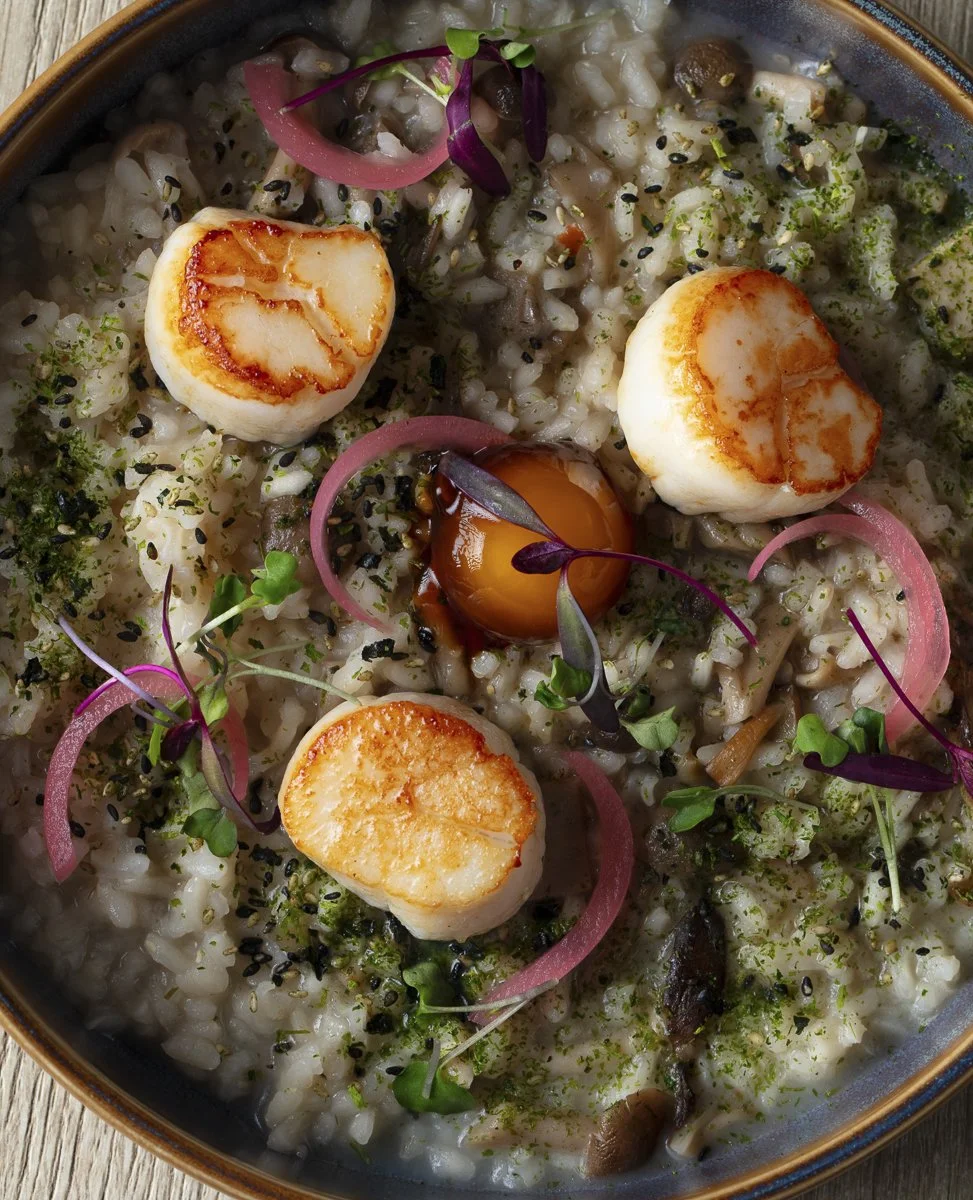 Food and lifestyle photography - San Bernardino - Scallops 