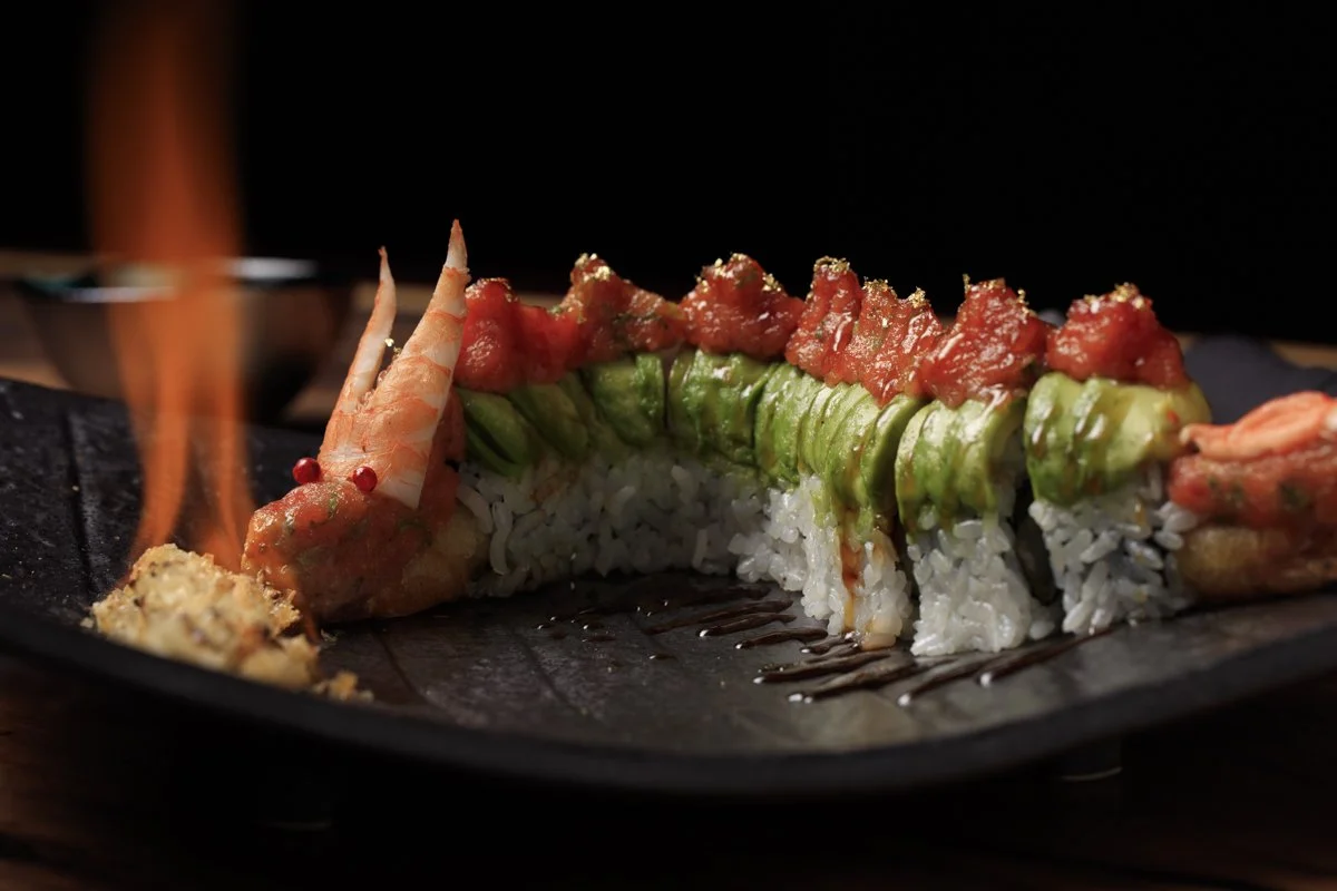 Dragon sushi - Food photography - Orange County 