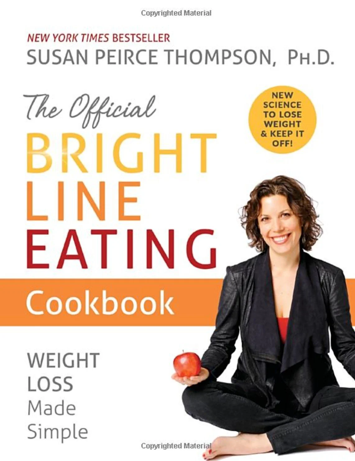 The Official Bright Line Eating Cookbook cover - cookbook cover photography