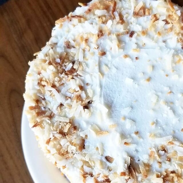 Coconut cake is happening now!
Just call to add a slice to your order...
7858431110/7858431149