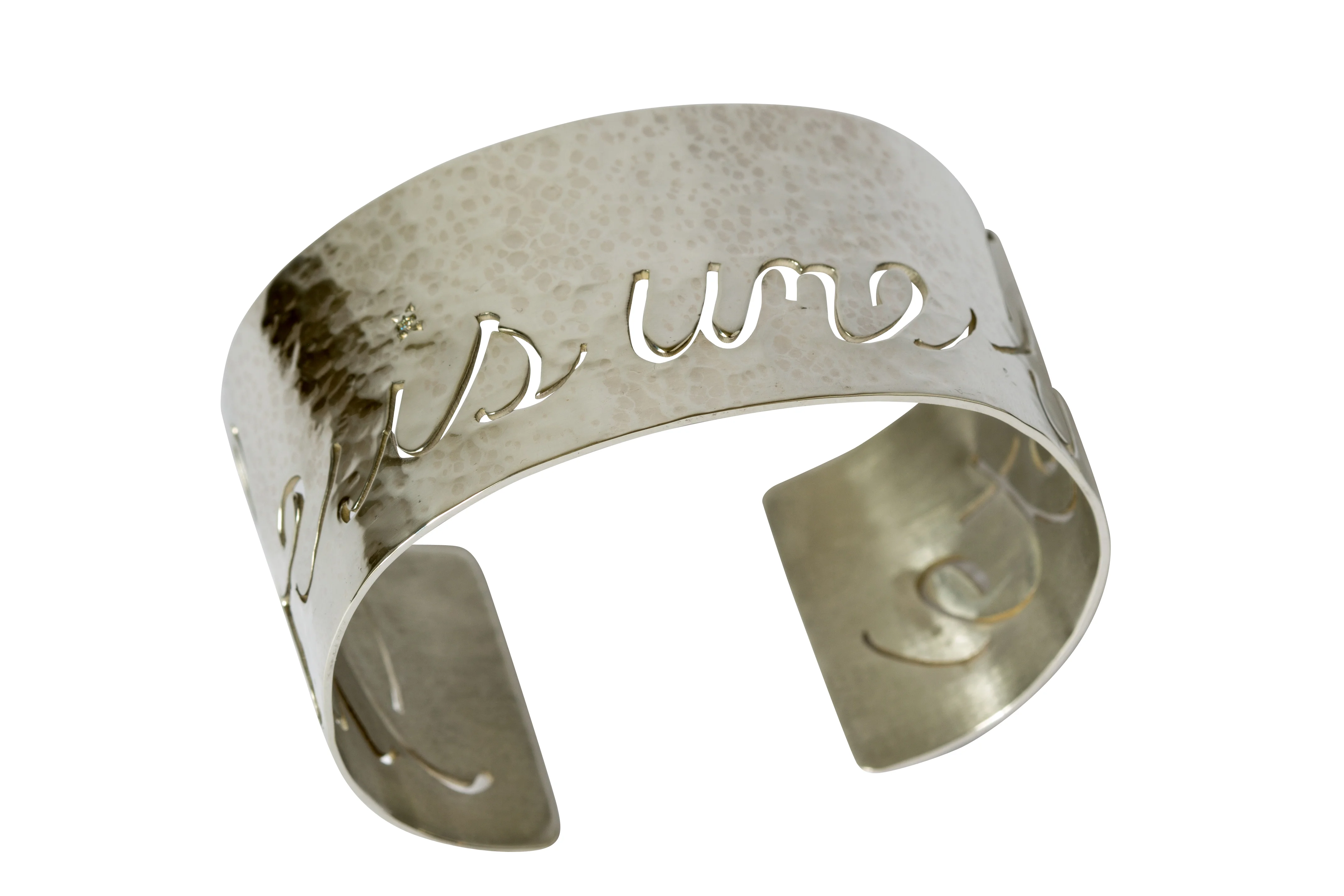 Original Medium Hammered + Personalized Cuff Bracelet