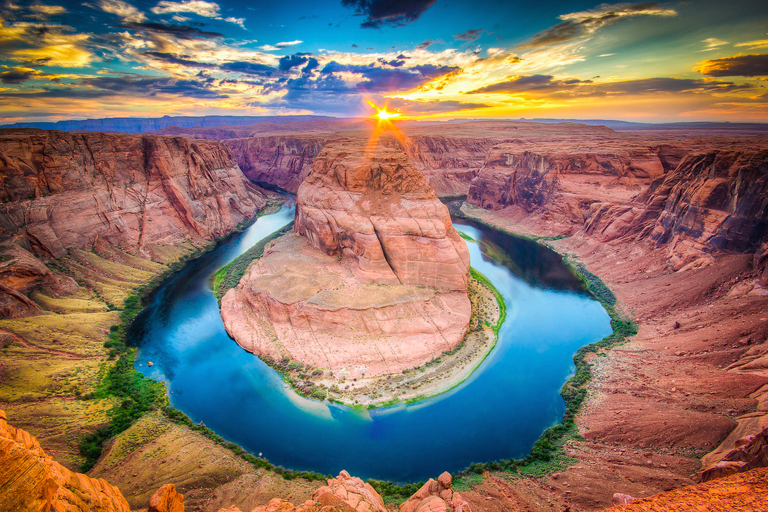 Sunset over Horseshoe Bend, Arizona