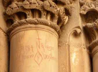 800 year old graffiti in Jerusalem