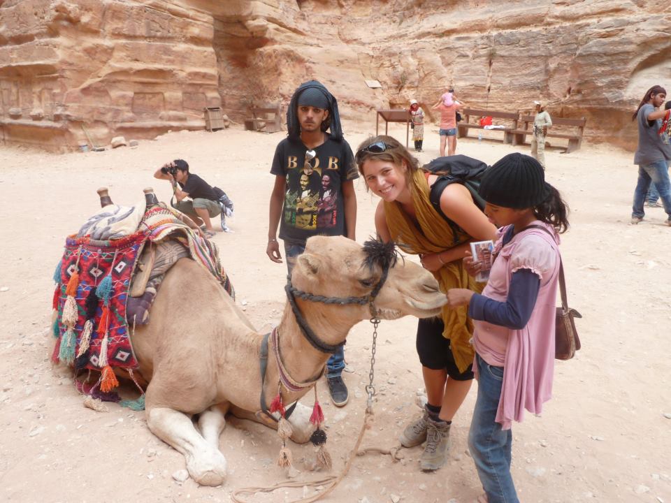 Phoebe in Petra, Jordan