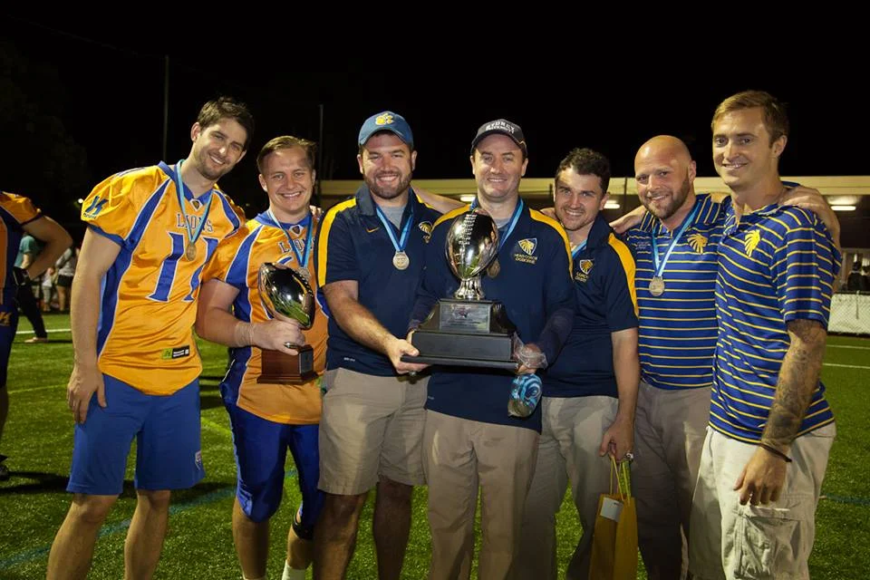 Ronnie celebrating an undefeated season