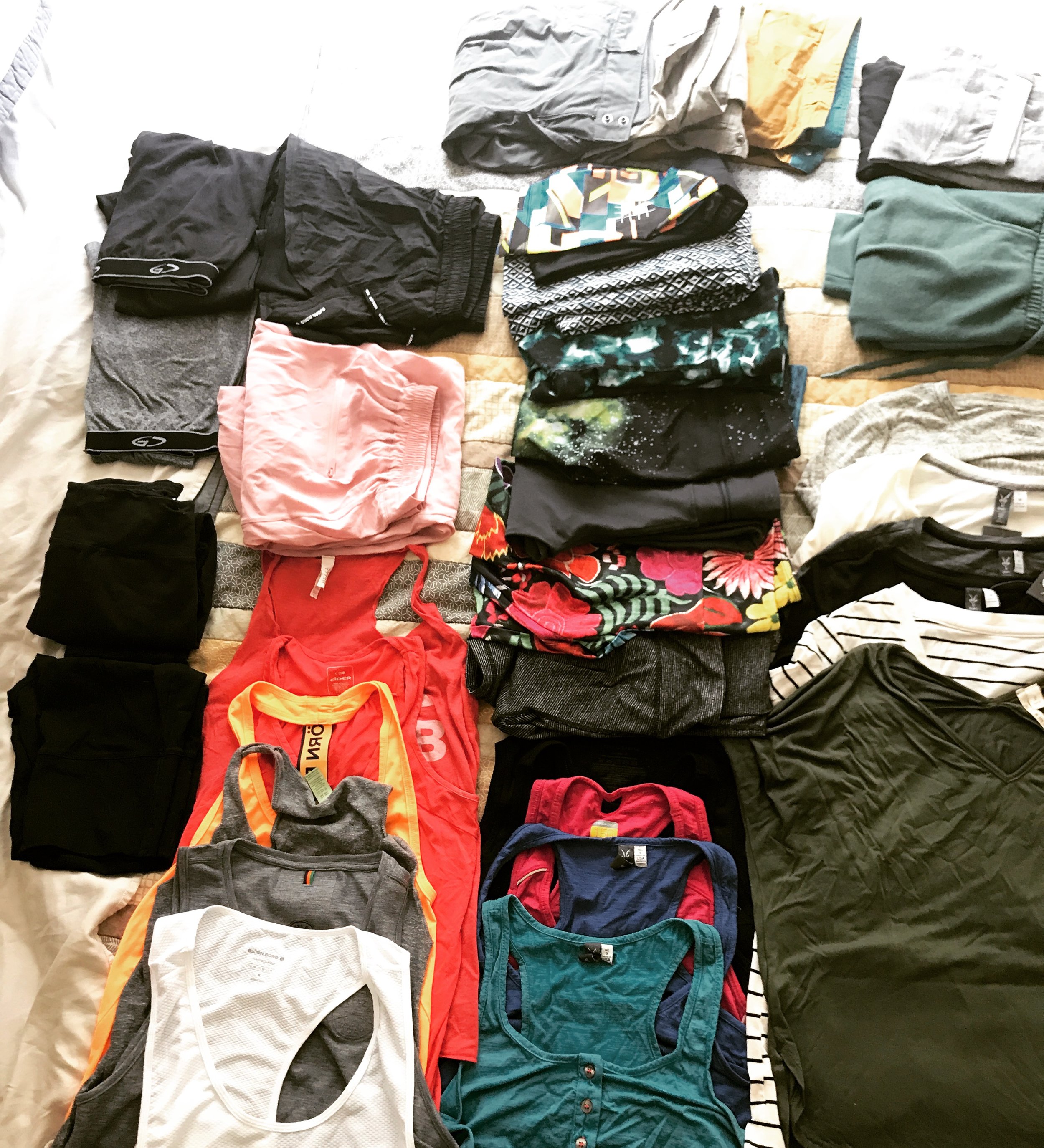 Just my workout clothes...
