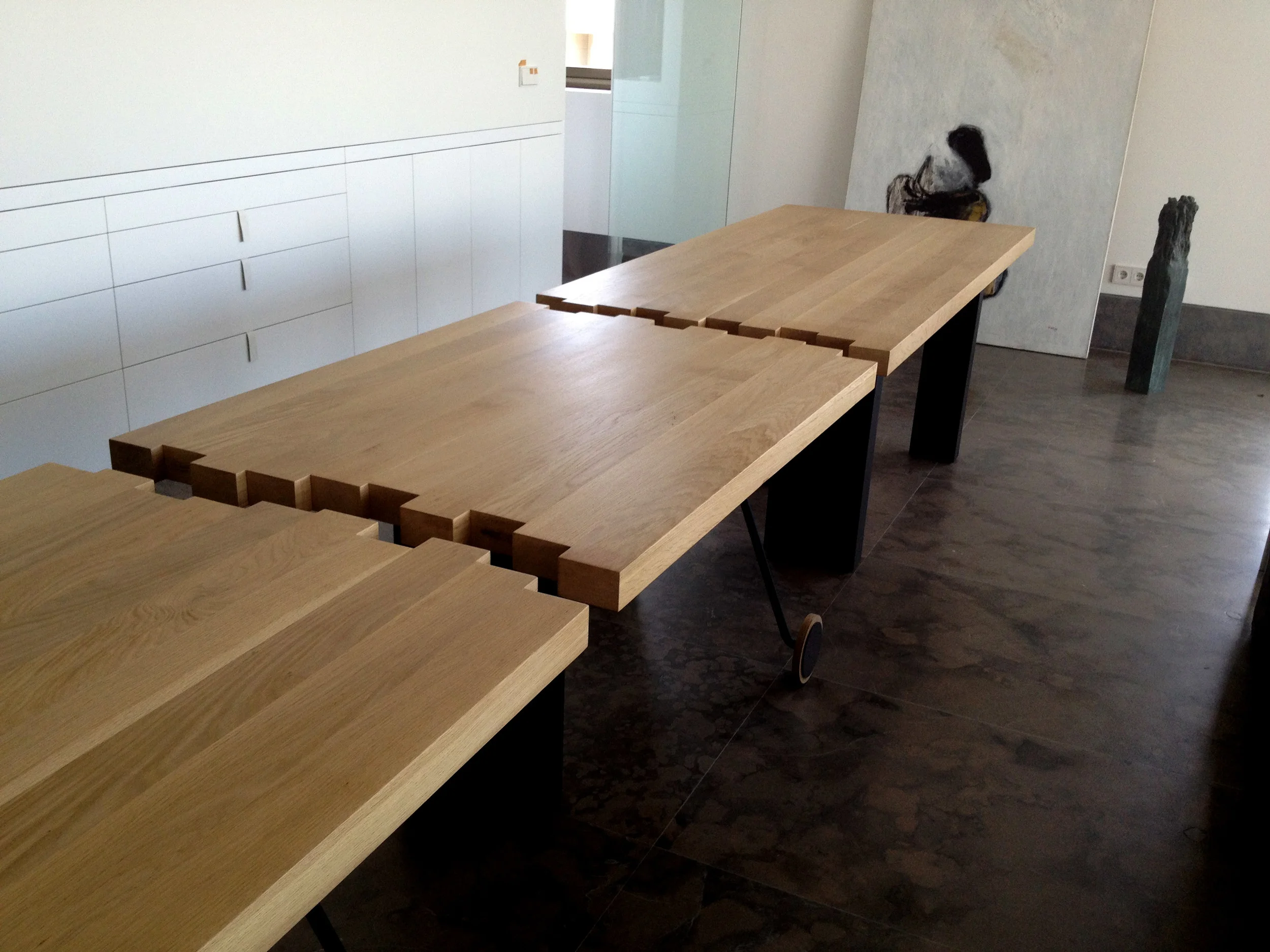  French oak and blackened steel 