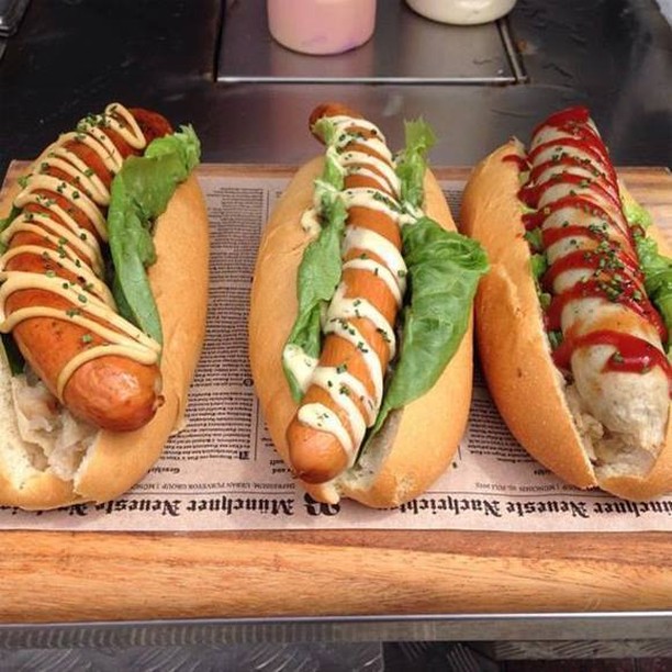 Cure your Mondayitis with a sausage sizzle, Bavarian style. #bavarianbiercafe #mondayitis #hotdogs #sausages #sausagesizzle