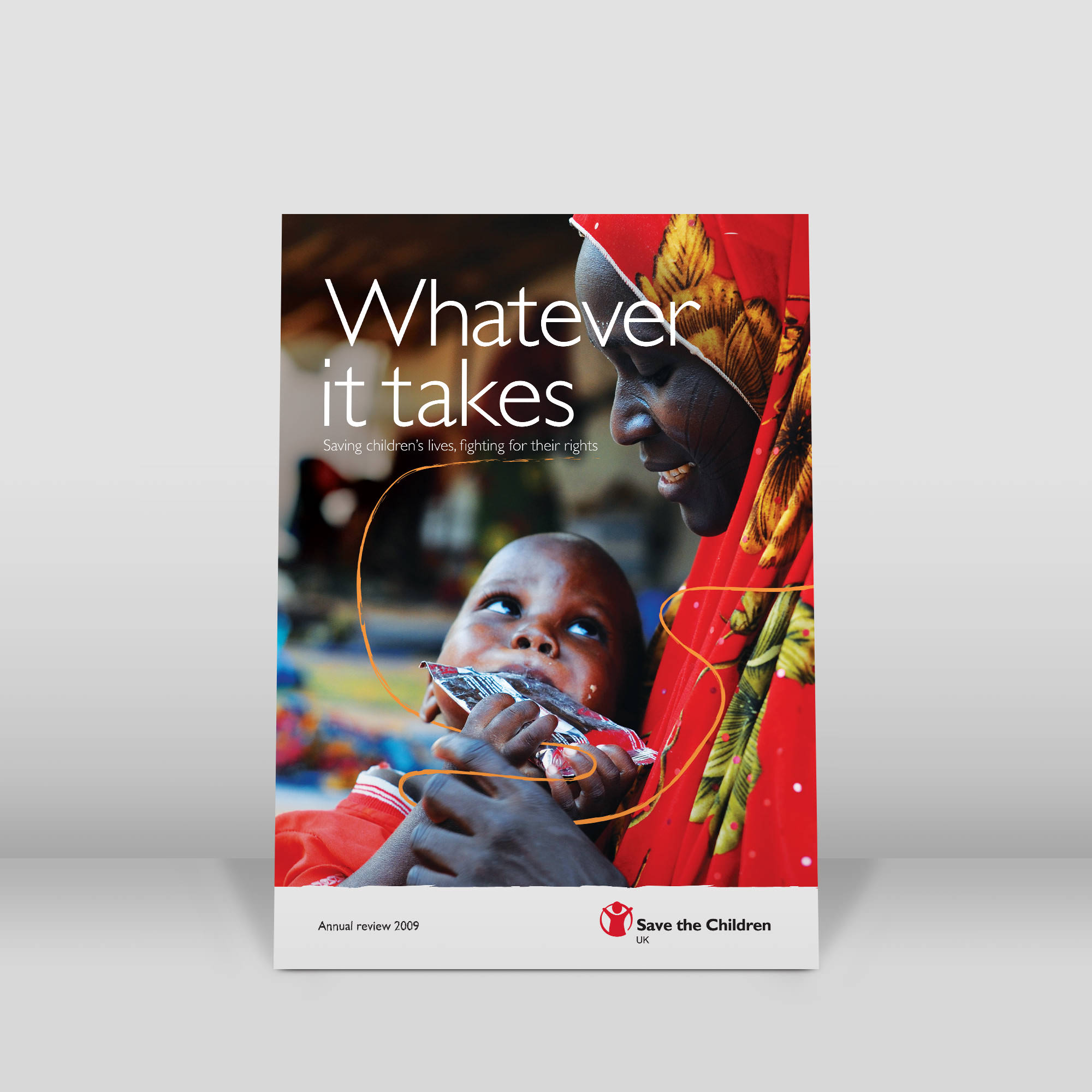 Charity annual report design front cover