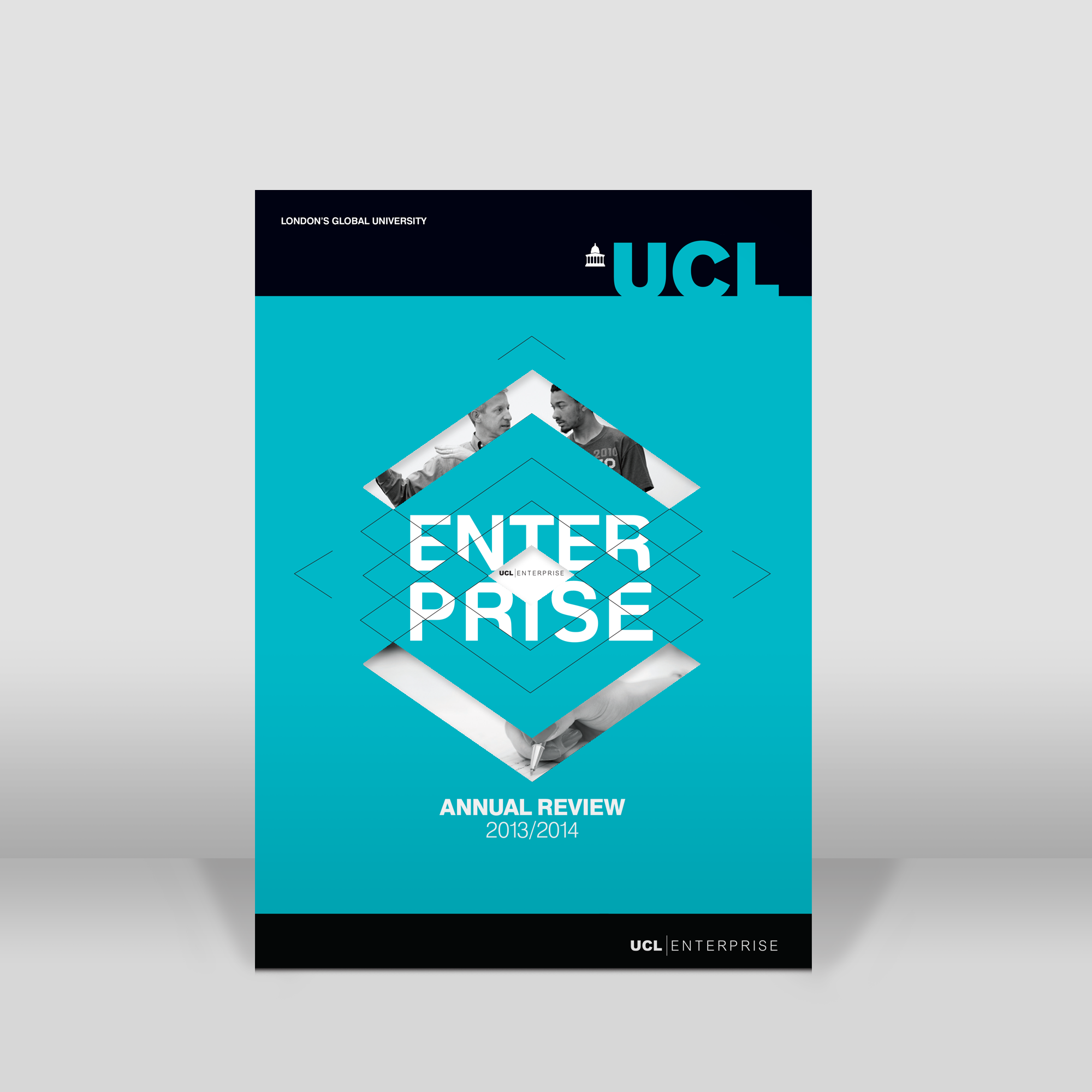 University college London annual report design front cover.png