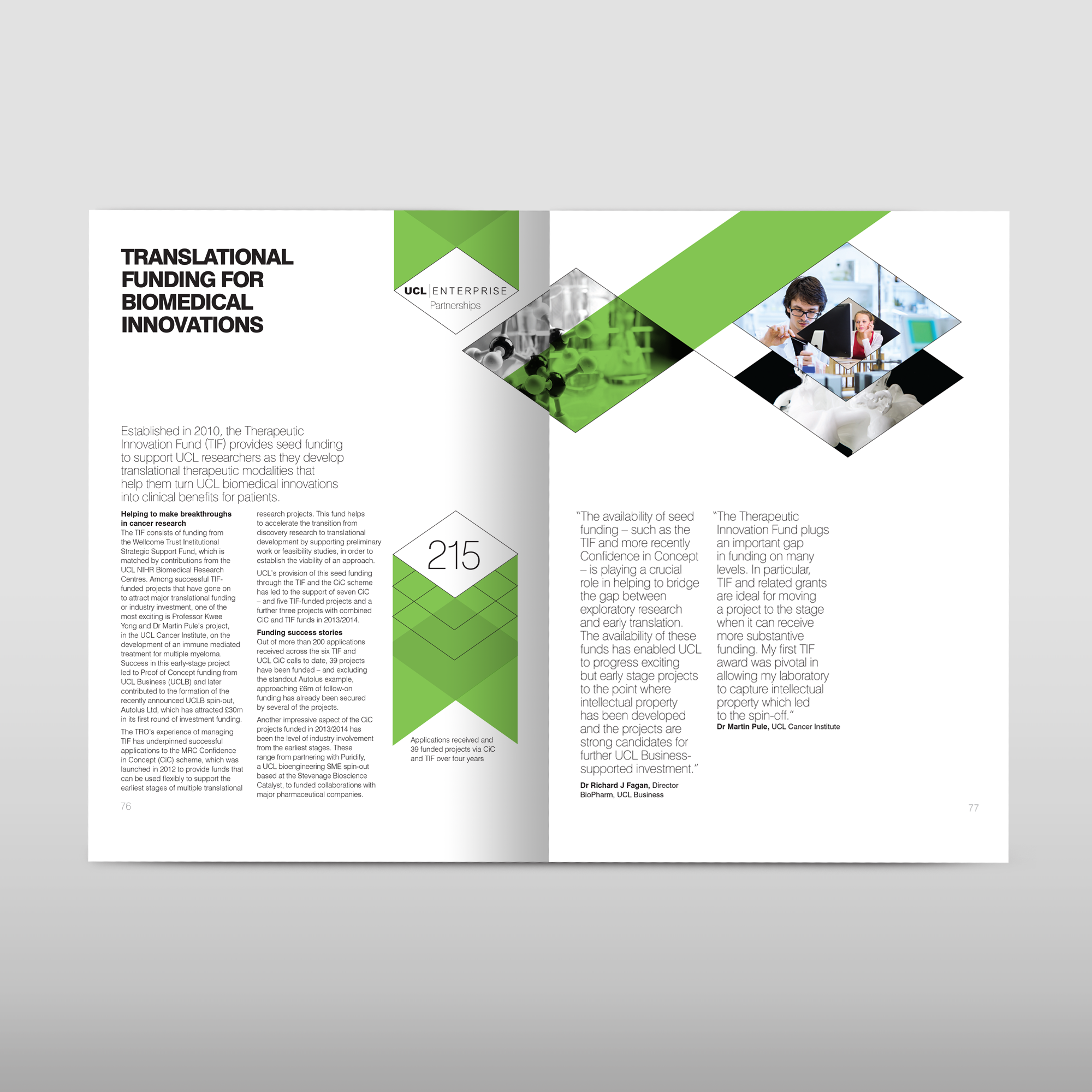 University college London annual report design agency.png