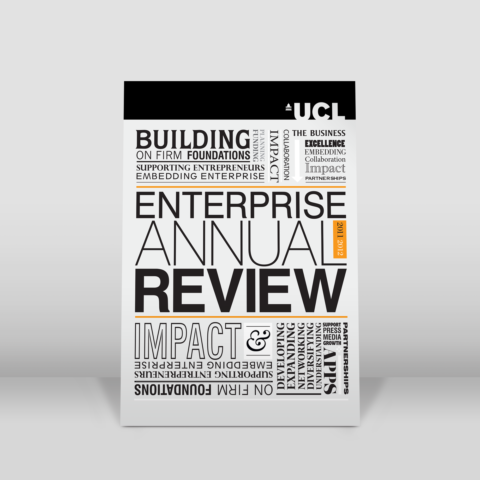 University college London annual report design cover.png
