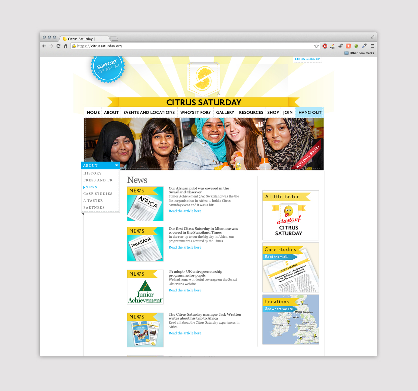 news page web design for charity.jpg